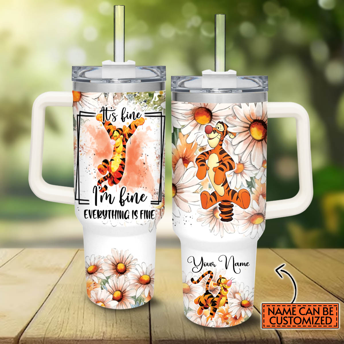 Tigger Winnie the Pooh Cartoon Custom Stanley Cup 40 oz 30 oz Tumbler With HandleTVC2301808