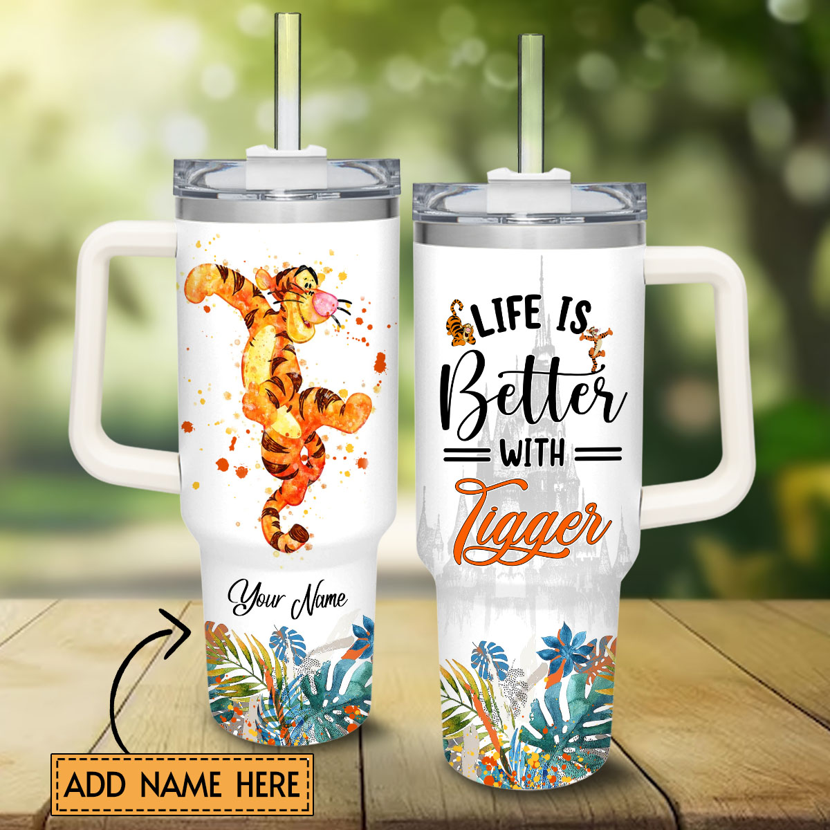 Tigger Winnie the Pooh Cartoon Custom Stanley Cup 40 oz 30 oz Tumbler With HandleTVC2301809