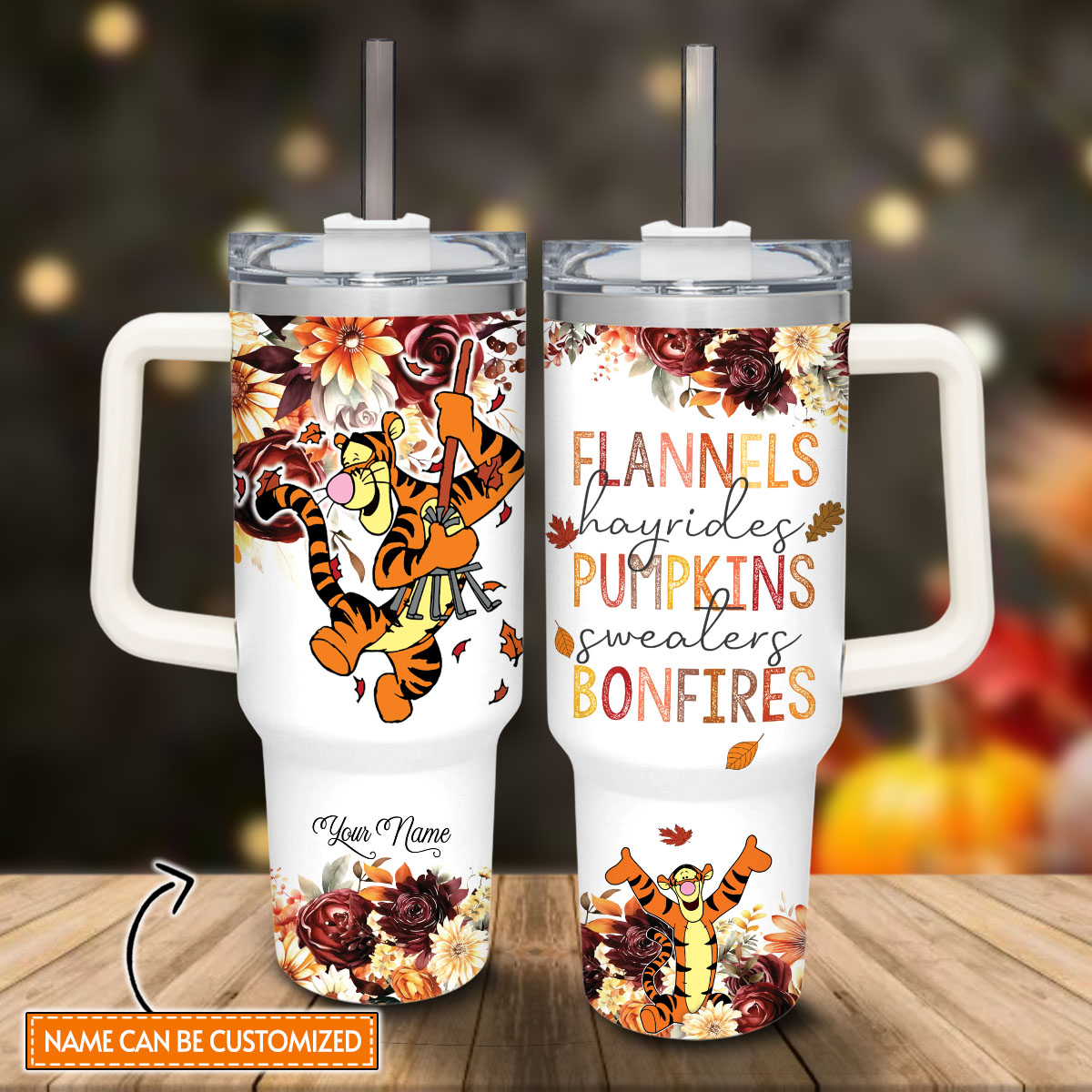 Tigger Winnie the Pooh Cartoon Custom Stanley Cup 40 oz 30 oz Tumbler With HandleTVC2301814
