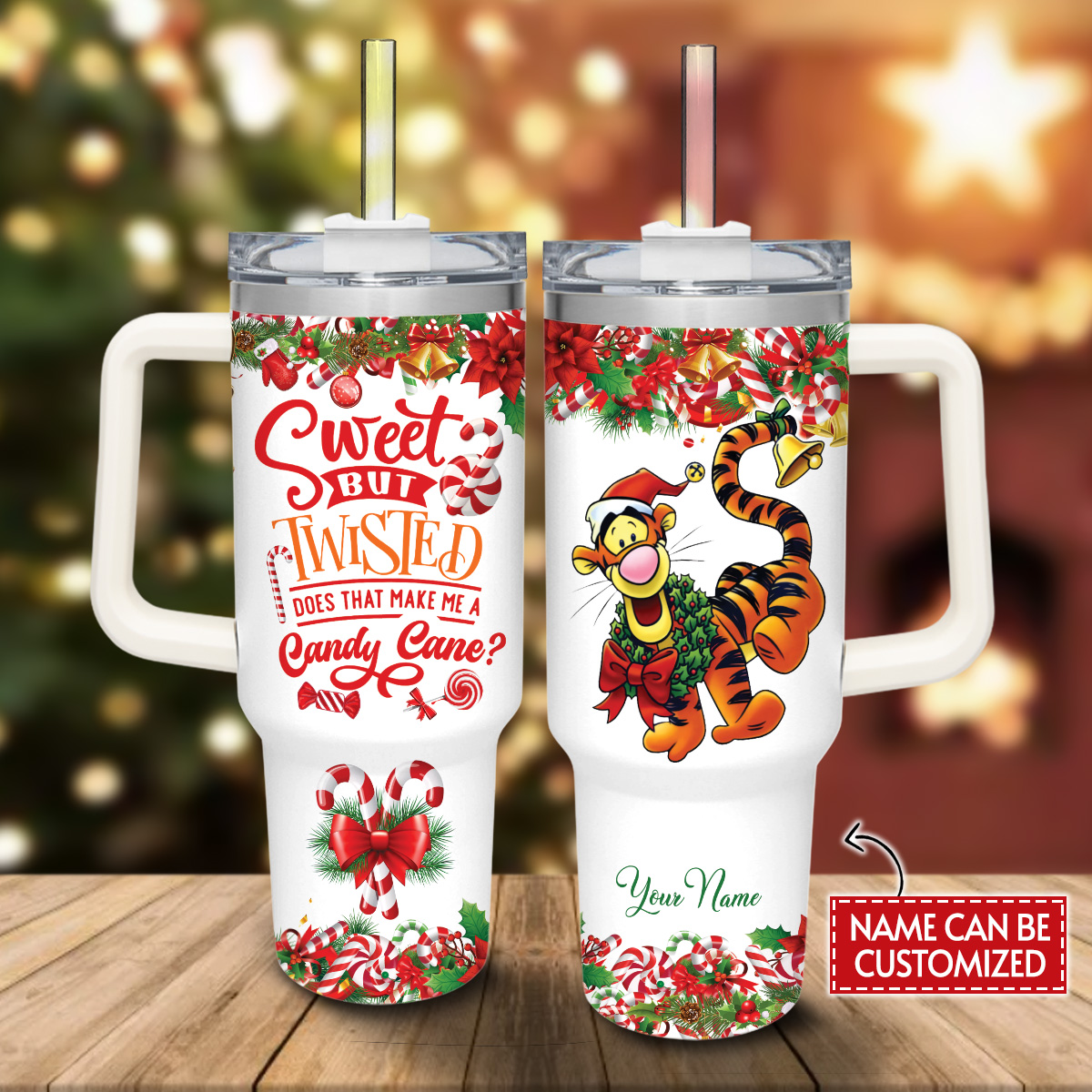 Tigger Winnie the Pooh Cartoon Custom Stanley Cup 40 oz 30 oz Tumbler With HandleTVC2301814