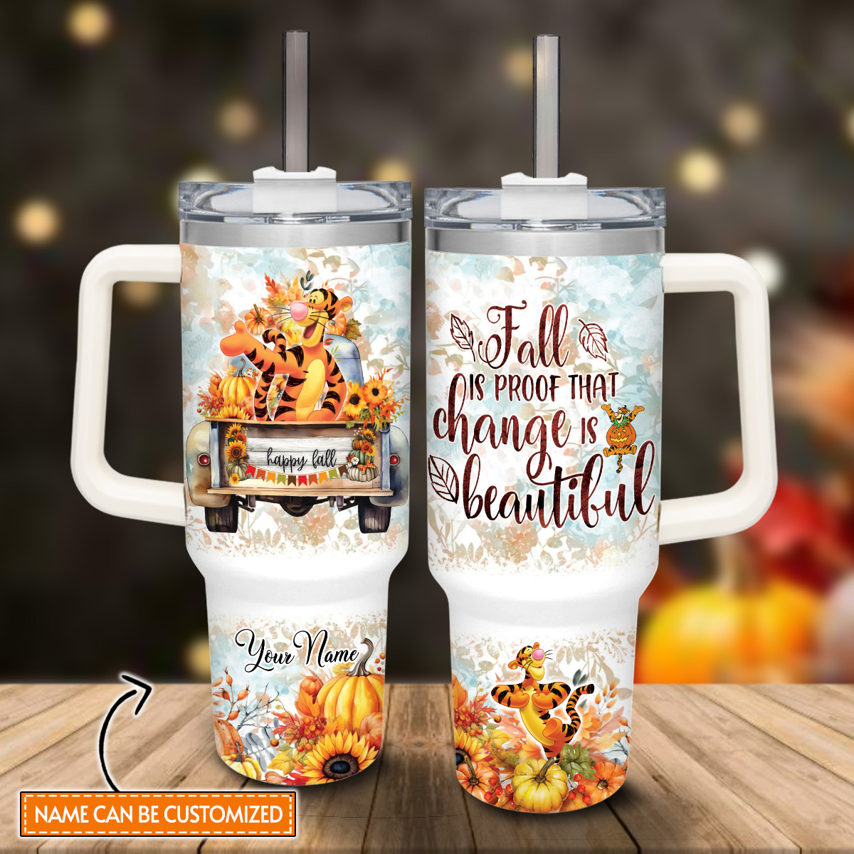 Tigger Winnie the Pooh Cartoon Custom Stanley Cup 40 oz 30 oz Tumbler With HandleTVC2301815