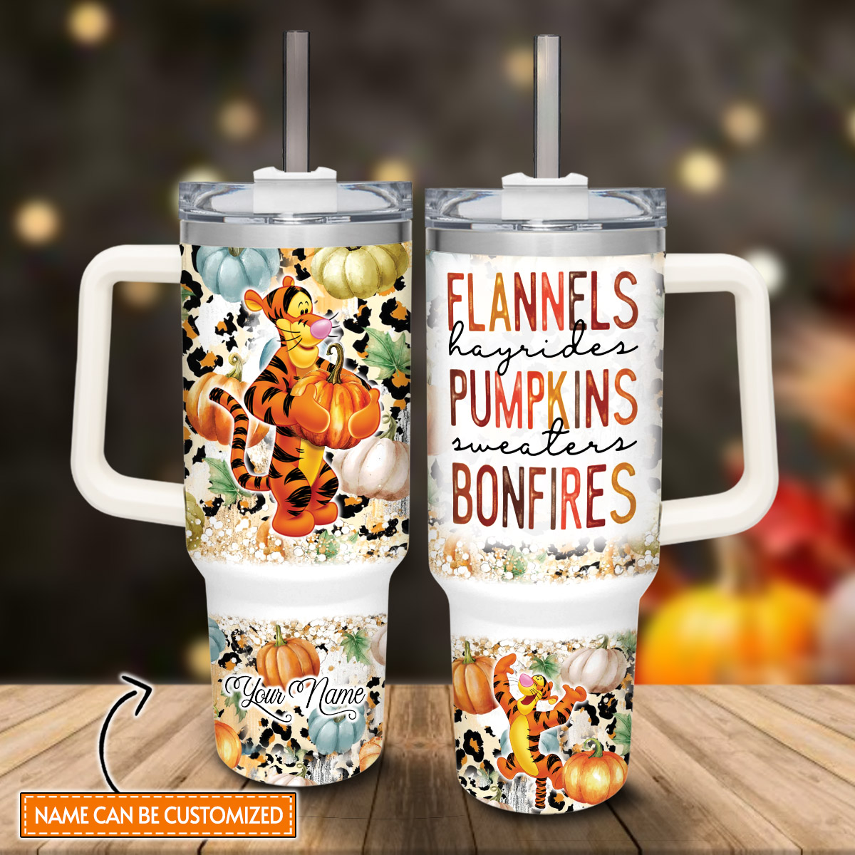 Tigger Winnie the Pooh Cartoon Custom Stanley Cup 40 oz 30 oz Tumbler With HandleTVC2301816 - Image 2