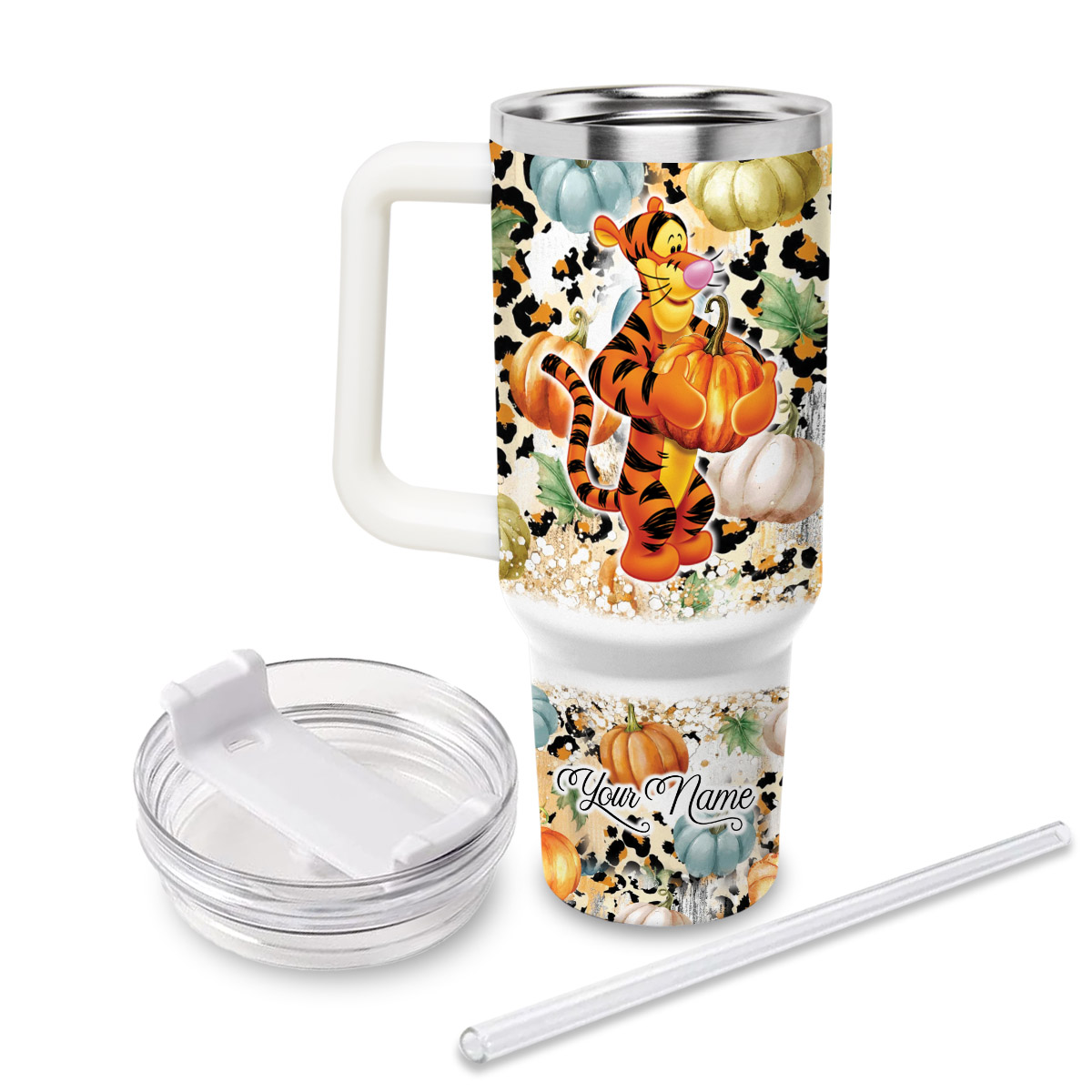 Tigger Winnie the Pooh Cartoon Custom Stanley Cup 40 oz 30 oz Tumbler With HandleTVC2301816 - Image 3