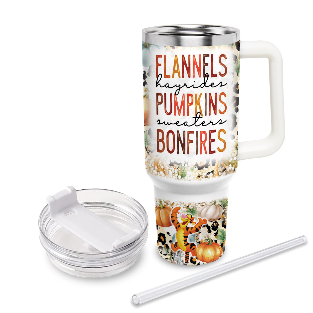 Tigger Winnie the Pooh Cartoon Custom Stanley Cup 40 oz 30 oz Tumbler With HandleTVC2301816 - Image 4