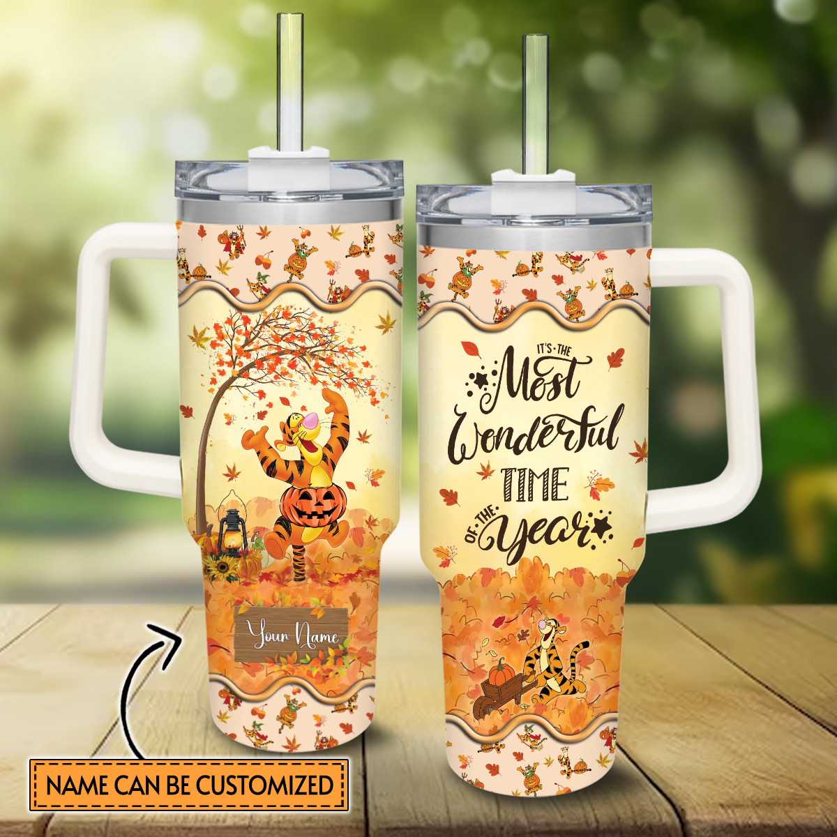 Tigger Winnie the Pooh Cartoon Custom Stanley Cup 40 oz 30 oz Tumbler With HandleTVC2301817