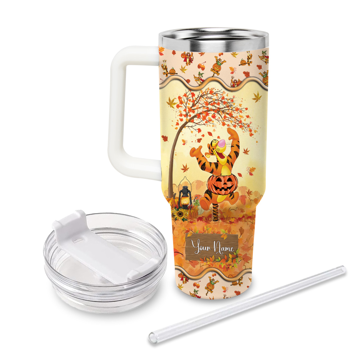 Tigger Winnie the Pooh Cartoon Custom Stanley Cup 40 oz 30 oz Tumbler With HandleTVC2301817 - Image 2