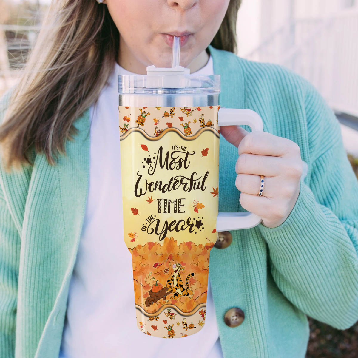 Tigger Winnie the Pooh Cartoon Custom Stanley Cup 40 oz 30 oz Tumbler With HandleTVC2301817 - Image 5