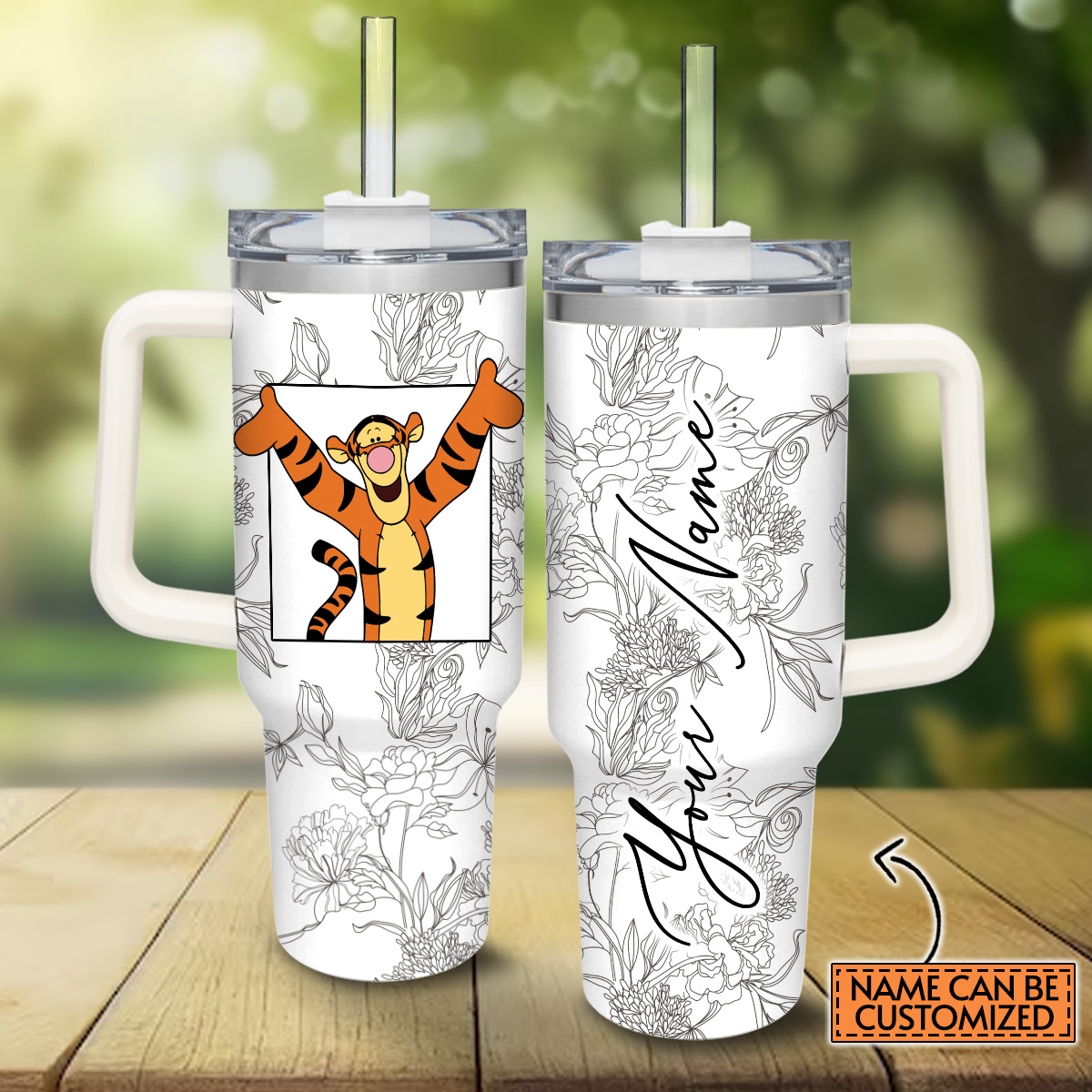 Tigger Winnie the Pooh Cartoon Custom Stanley Cup 40 oz 30 oz Tumbler With HandleTVC2301822