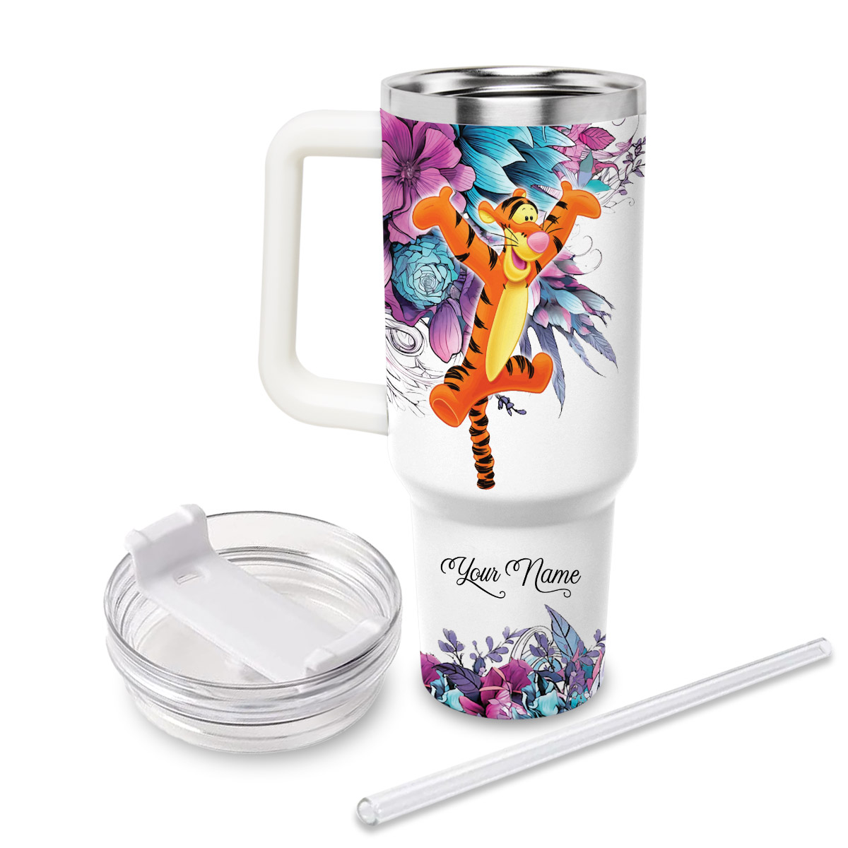 Tigger Winnie the Pooh Cartoon Custom Stanley Cup 40 oz 30 oz Tumbler With HandleTVC2301828 - Image 2