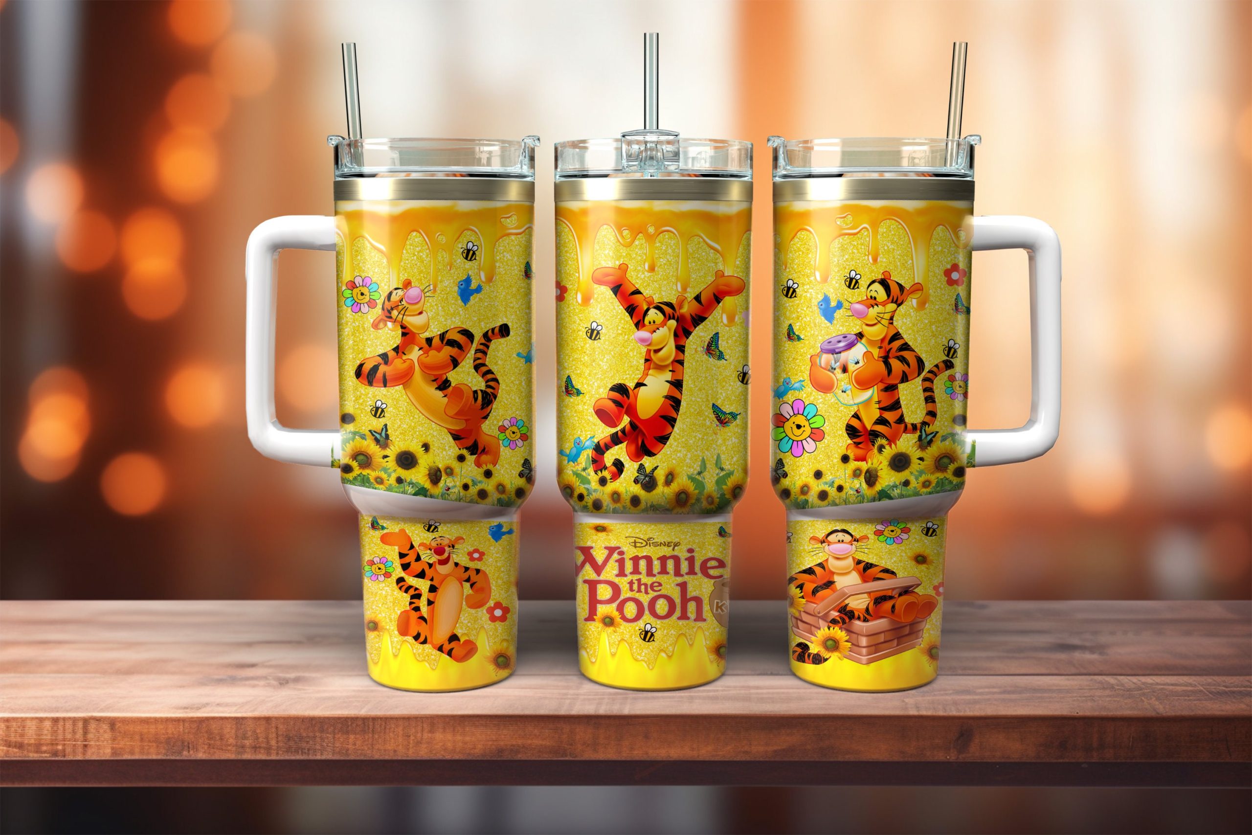 Tigger Winnie The Pooh Cartoon Custom Stanley Cup 40 oz 30 oz Tumbler With HandleTVC2301878