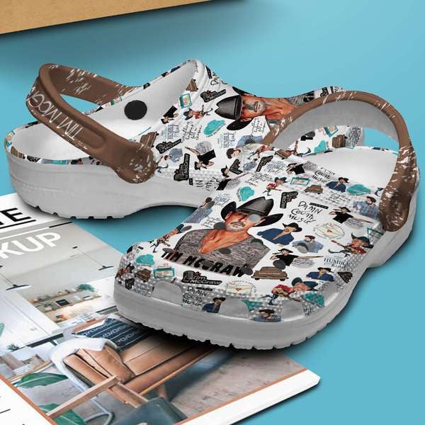 Tim McGraw Music Crocs Crocband Clogs Shoes Comfortable For Men Women and Kids - Image 3