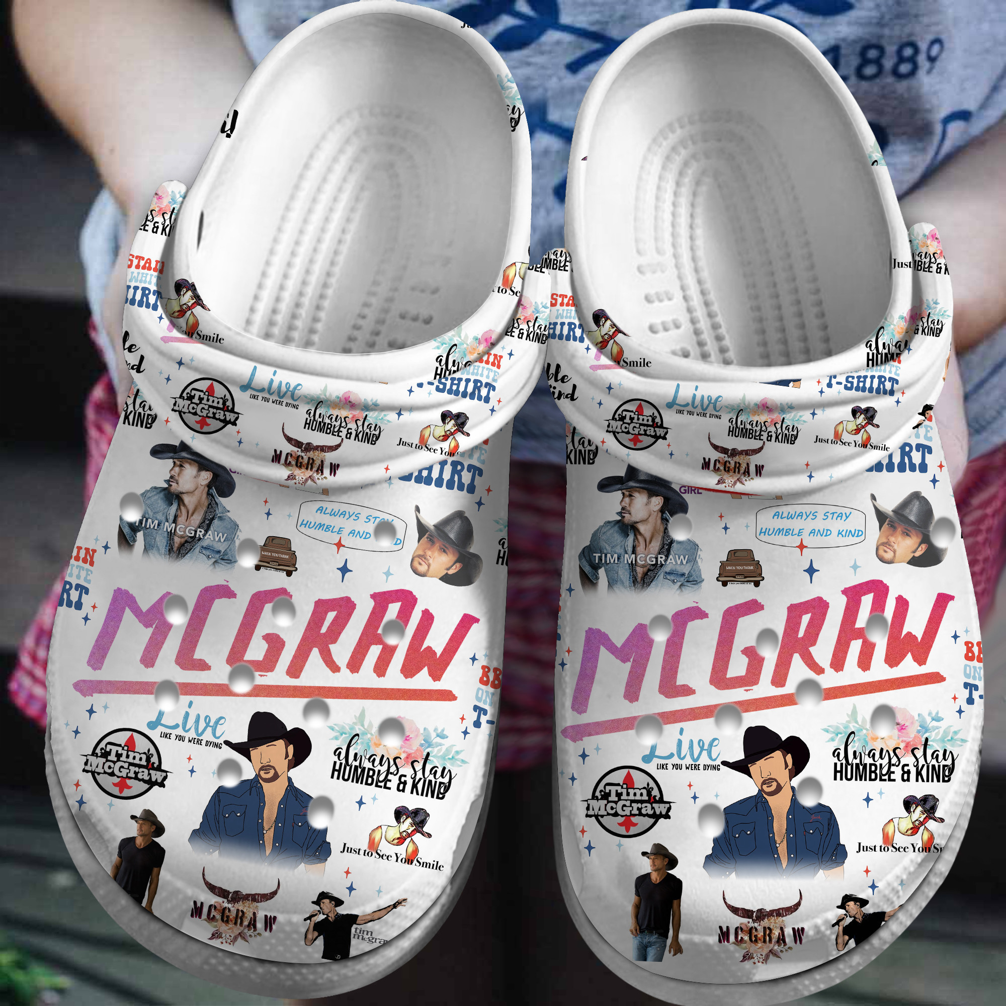 Tim McGraw Music Movie Crocs Crocband Clogs Shoes Comfortable For Men Women and Kids