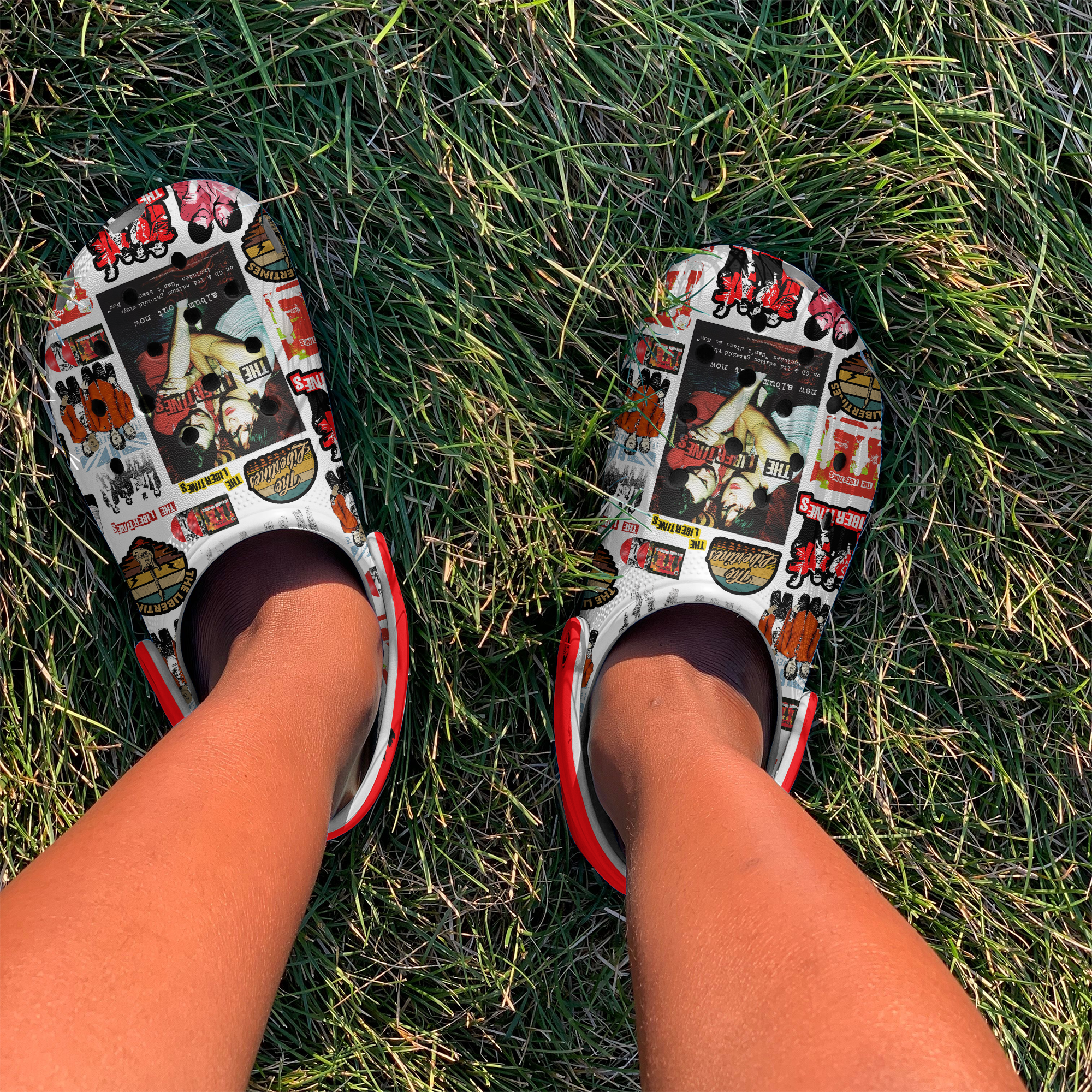 Time for Heroes The Libertines Music Crocs Crocband Clogs Shoes Comfortable For Men Women and Kids - Image 3