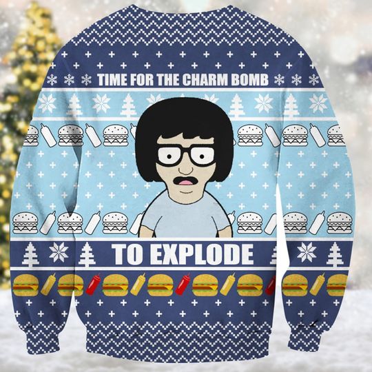 Time For The Charm To Explode Shirt, US Movie Ugly Christmas Sweater - Image 5