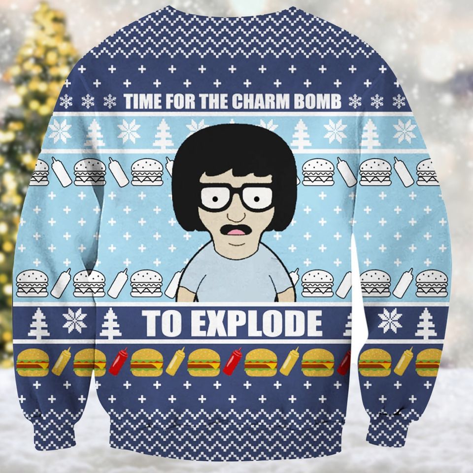Time For The Charm To Explode Shirt, US Movie Ugly Christmas Sweater - Image 2
