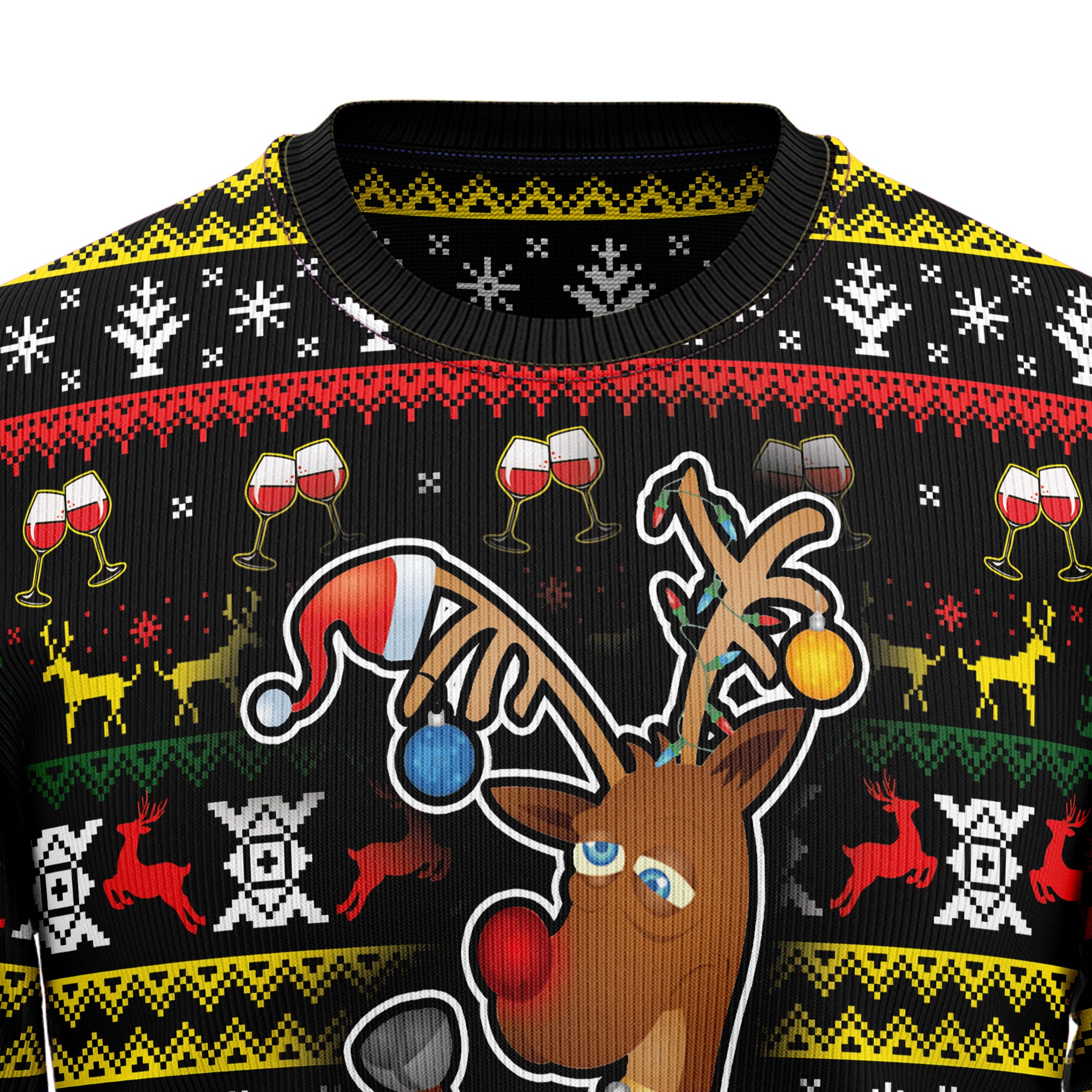 Time To Get Blitzened Ugly Christmas Sweater - Image 2