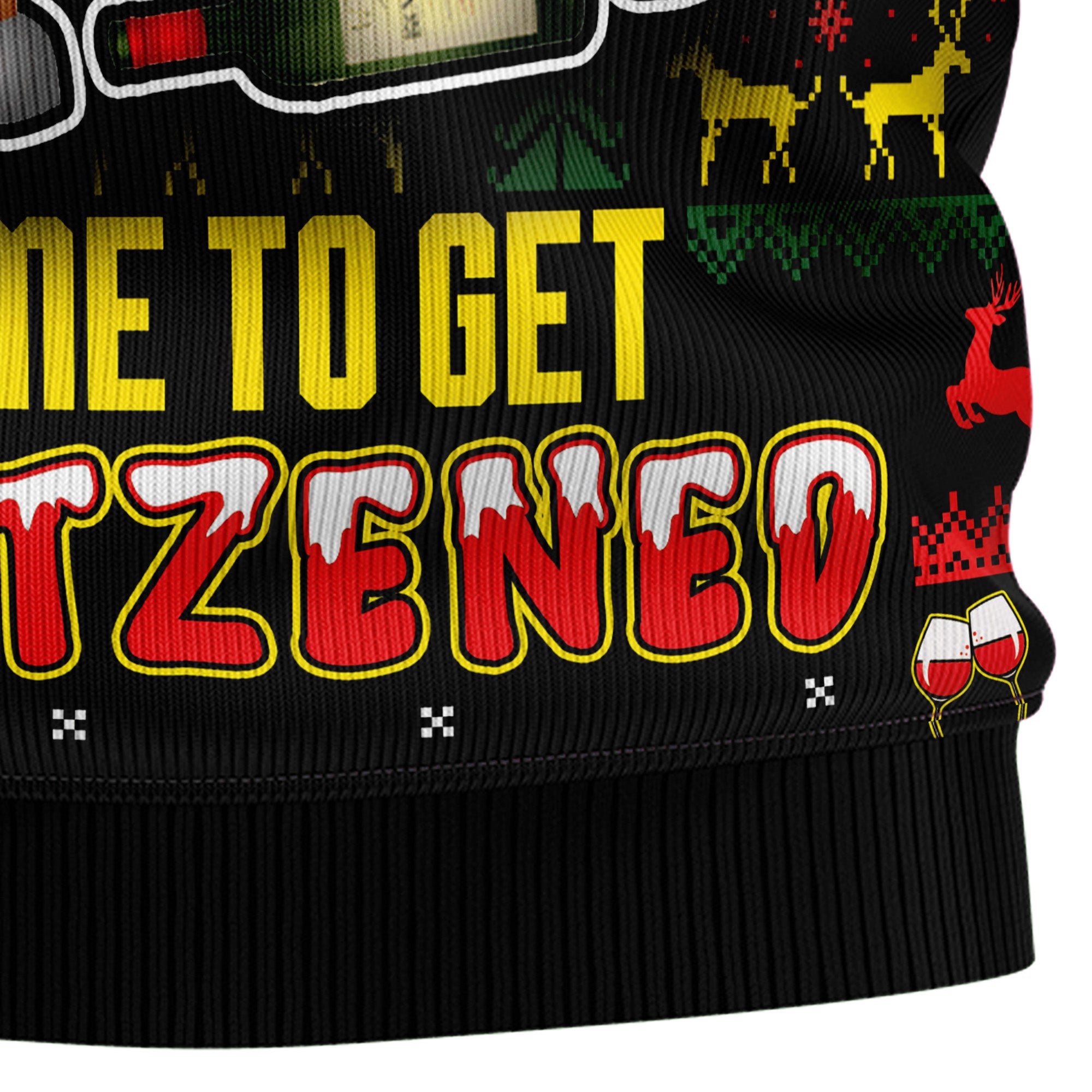 Time To Get Blitzened Ugly Christmas Sweater - Image 5