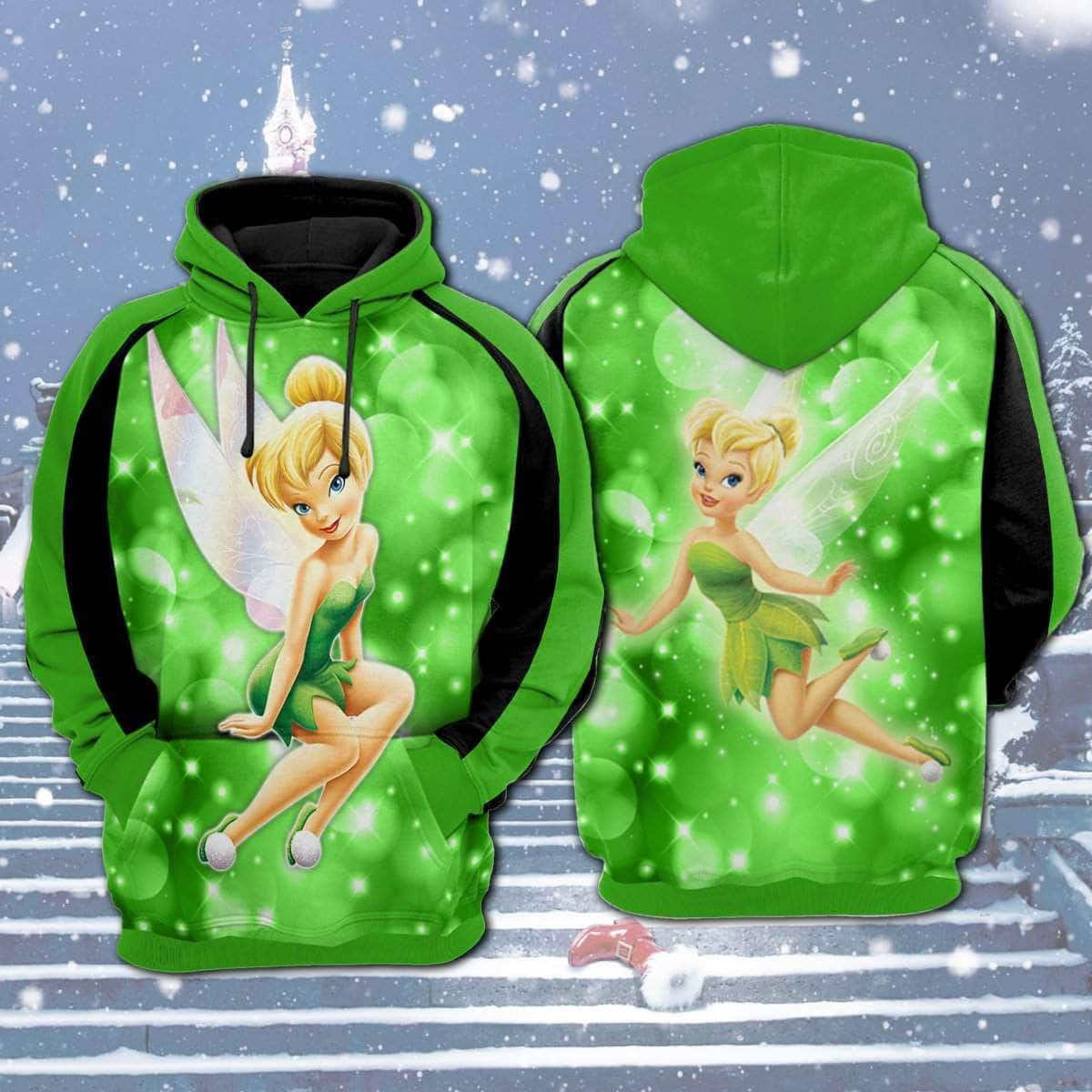 Tinker Bell 3D All Over Print Hoodie, Zip Hoodie