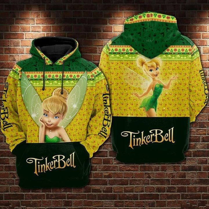 Tinker Bell 3D All Over Print Hoodie, Zip Hoodie