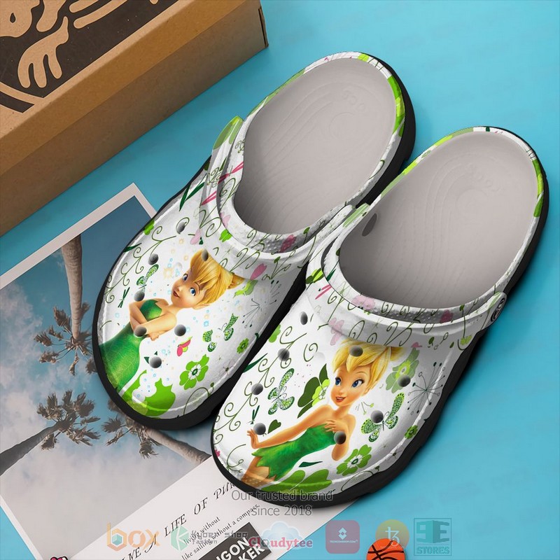Tinker Bell Cartoon Crocs Crocband Clogs Shoes Comfortable For Men Women and Kids