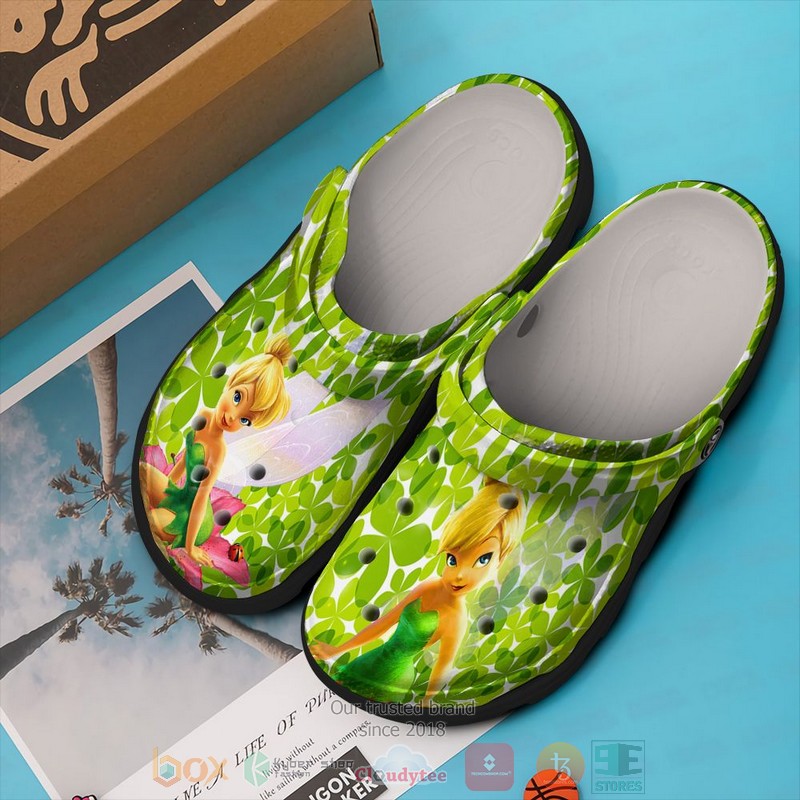 Tinker Bell Cartoon Crocs Crocband Clogs Shoes Comfortable For Men Women and Kids