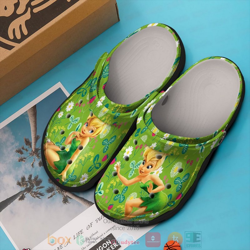 Tinker Bell Cartoon Crocs Crocband Clogs Shoes Comfortable For Men Women and Kids
