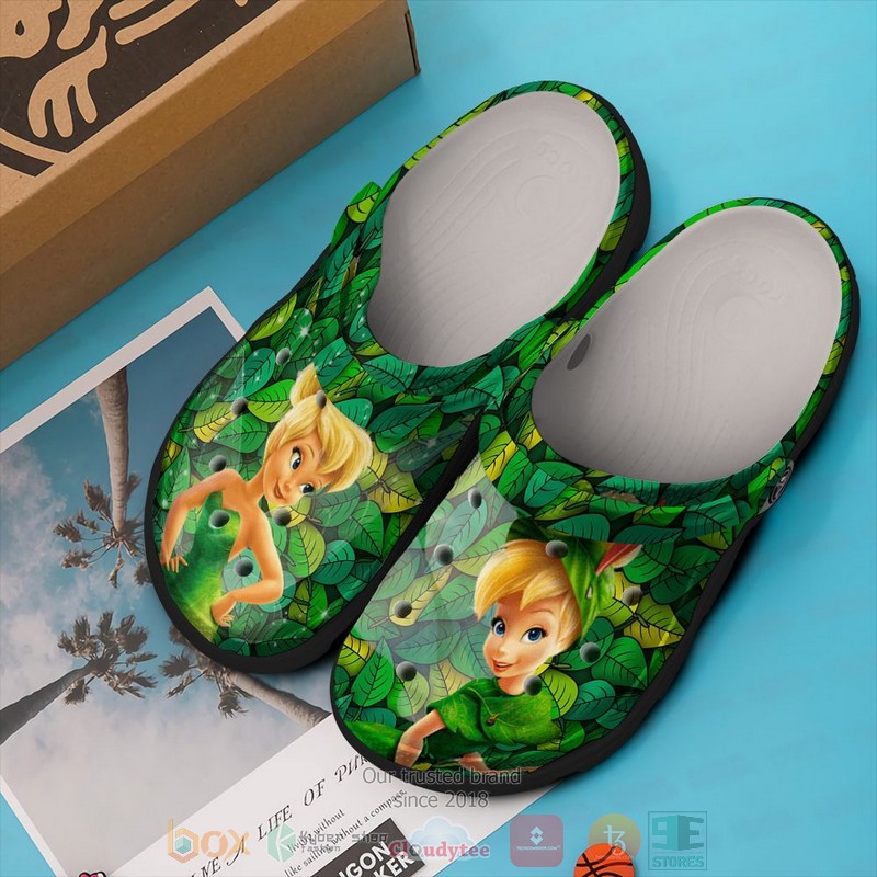Tinker Bell Cartoon Crocs Crocband Clogs Shoes Comfortable For Men Women and Kids