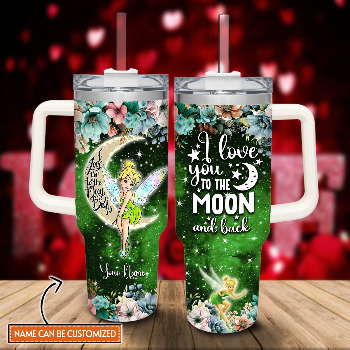 Tinker Bell Cartoon Custom Stanley Cup 40 oz 30 oz Tumbler With HandleTVC2301812