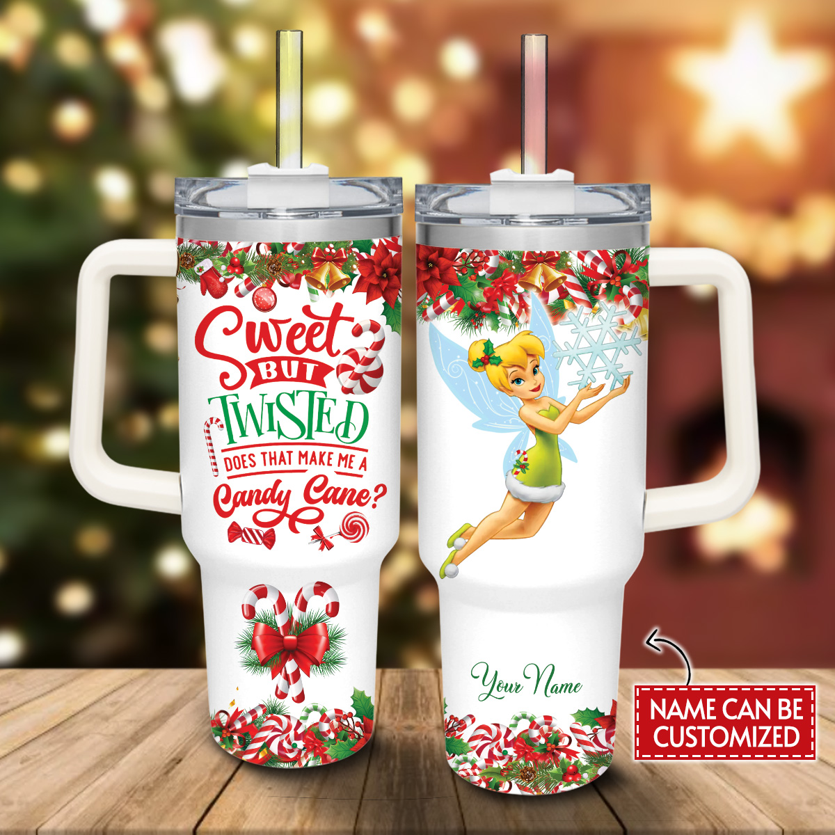 Tinker Bell Cartoon Custom Stanley Cup 40 oz 30 oz Tumbler With HandleTVC2301814