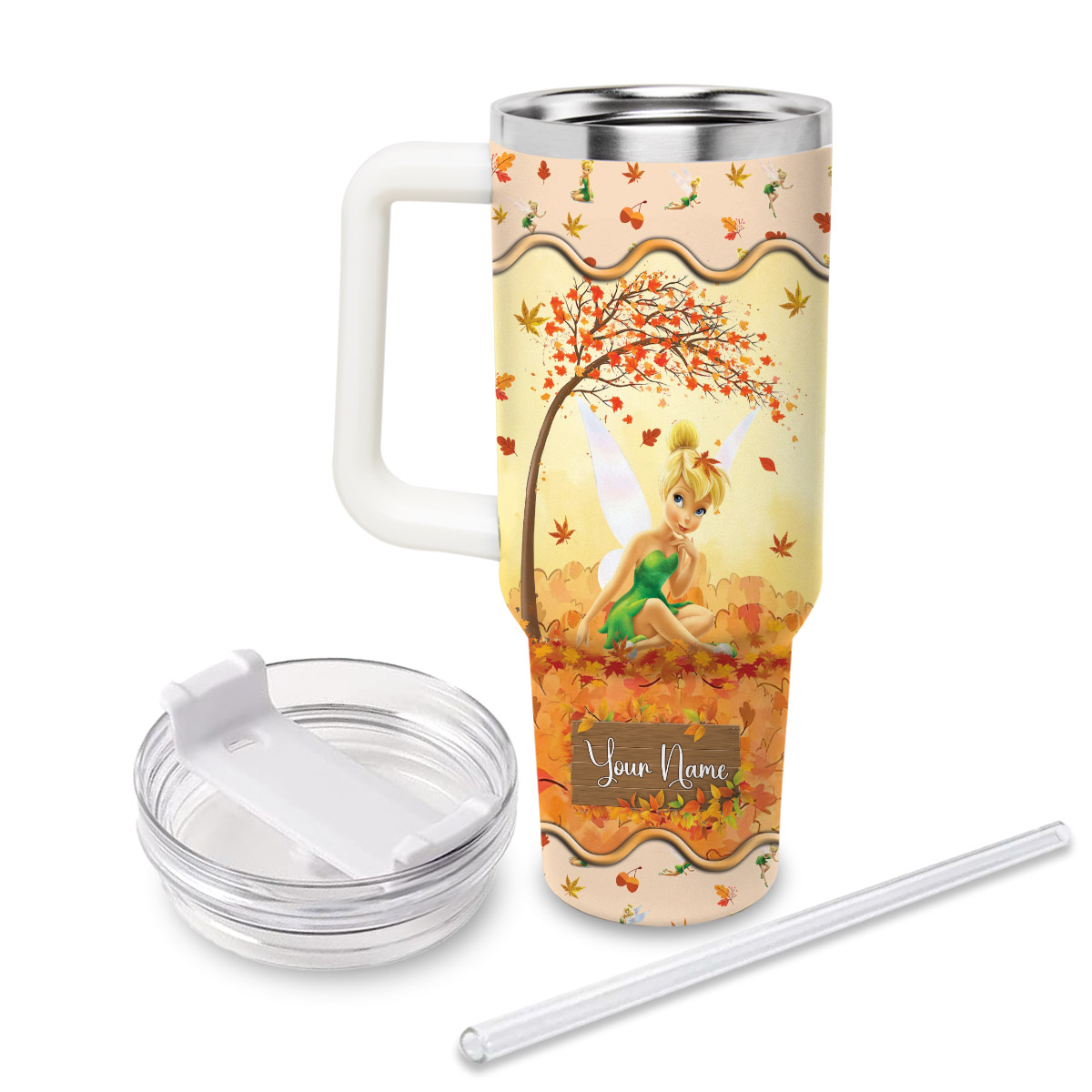 Tinker Bell Cartoon Custom Stanley Cup 40 oz 30 oz Tumbler With HandleTVC2301817 - Image 2