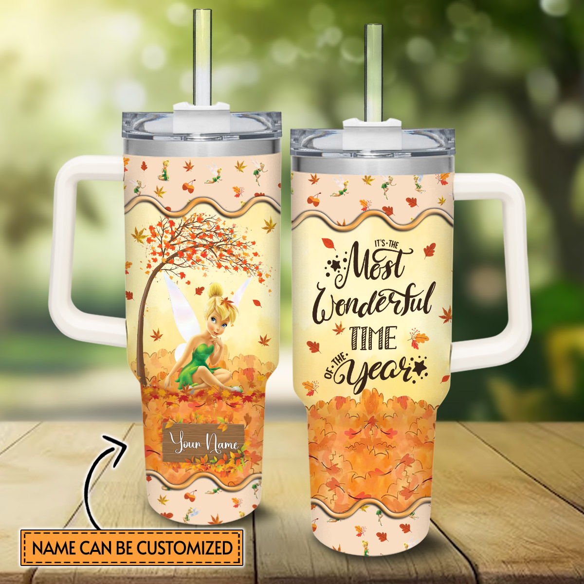 Tinker Bell Cartoon Custom Stanley Cup 40 oz 30 oz Tumbler With HandleTVC2301817