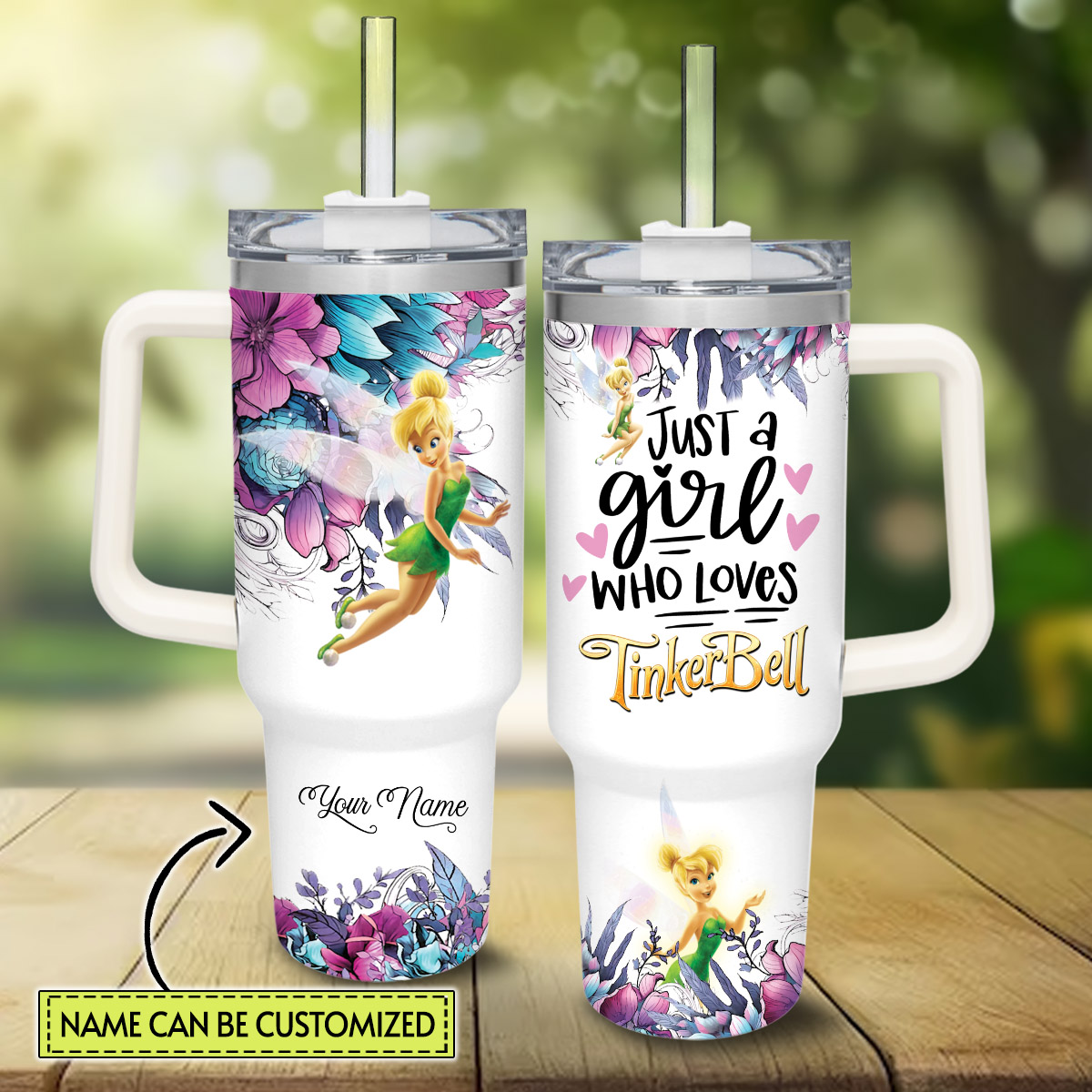 Tinker Bell Cartoon Custom Stanley Cup 40 oz 30 oz Tumbler With HandleTVC2301828