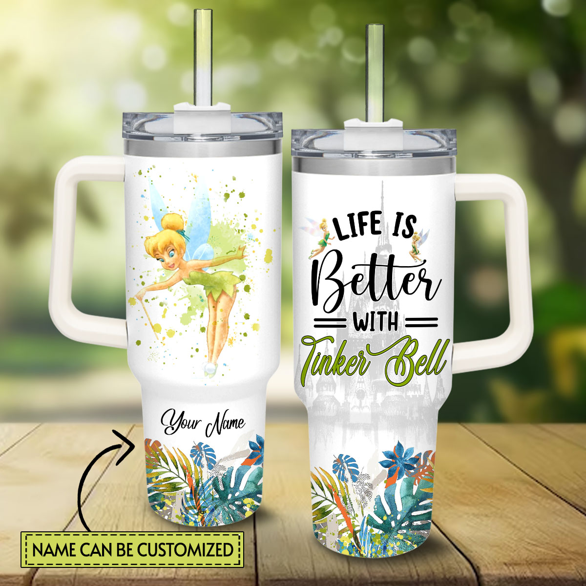 Tinker Bell Cartoon Custom Stanley Cup 40 oz 30 oz Tumbler With HandleTVC2301829