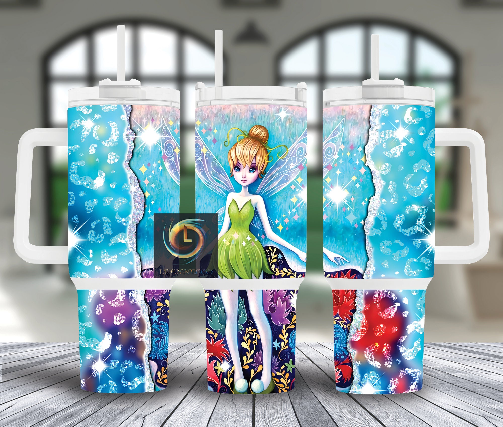 Tinker Bell Disney Cartoon Custom Stanley Cup 40 oz 30 oz Tumbler With HandleTVC230101