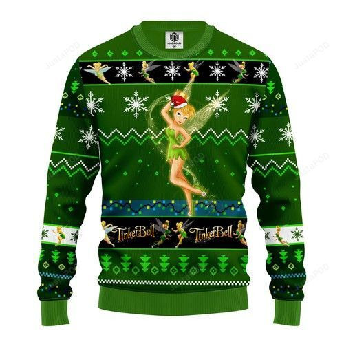 Tinker Bell Ugly Christmas Sweater Adult 3D Funny Matching for family