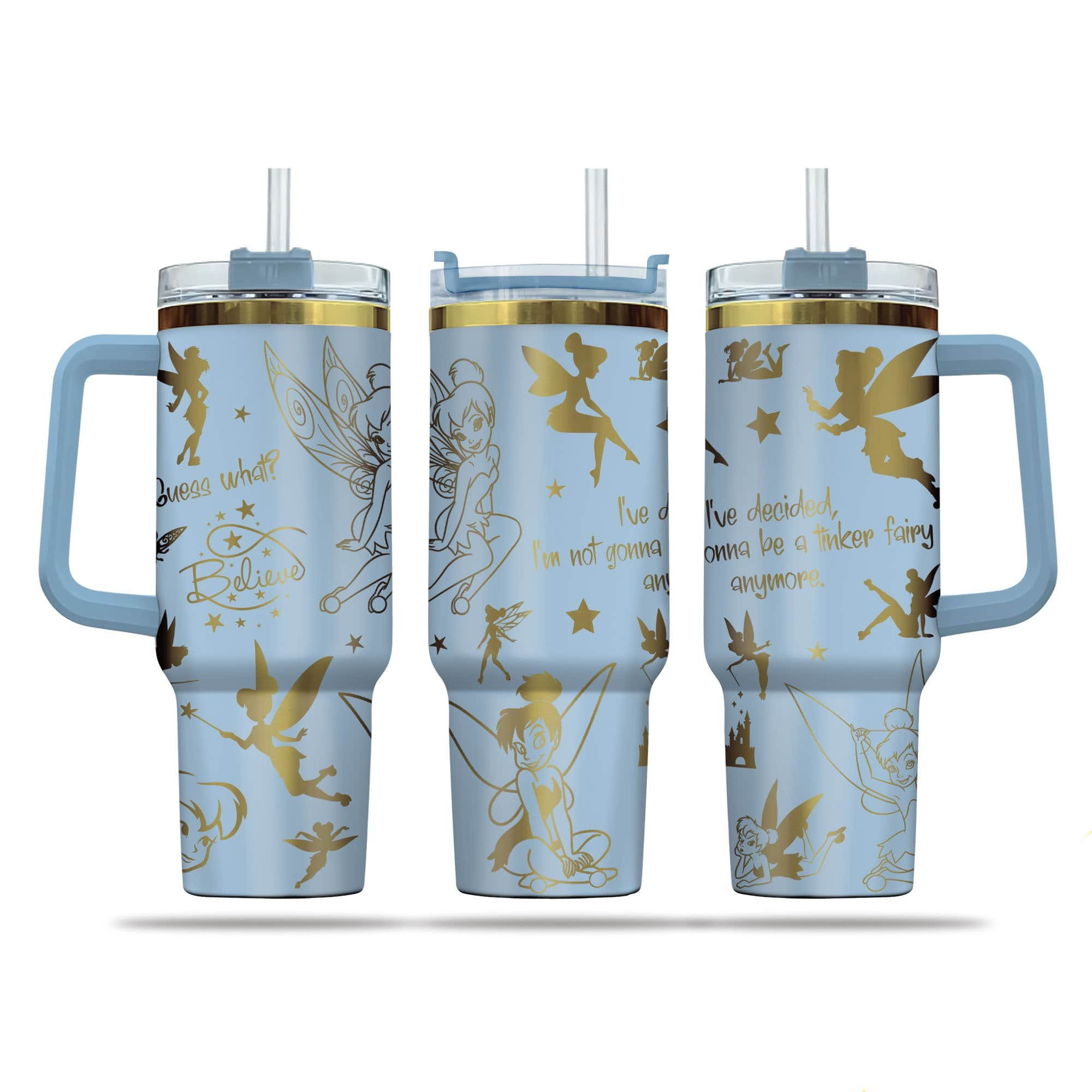 Tinkerbell Cartoon Custom Stanley Cup 40 oz 30 oz Tumbler With HandleTVC2301763