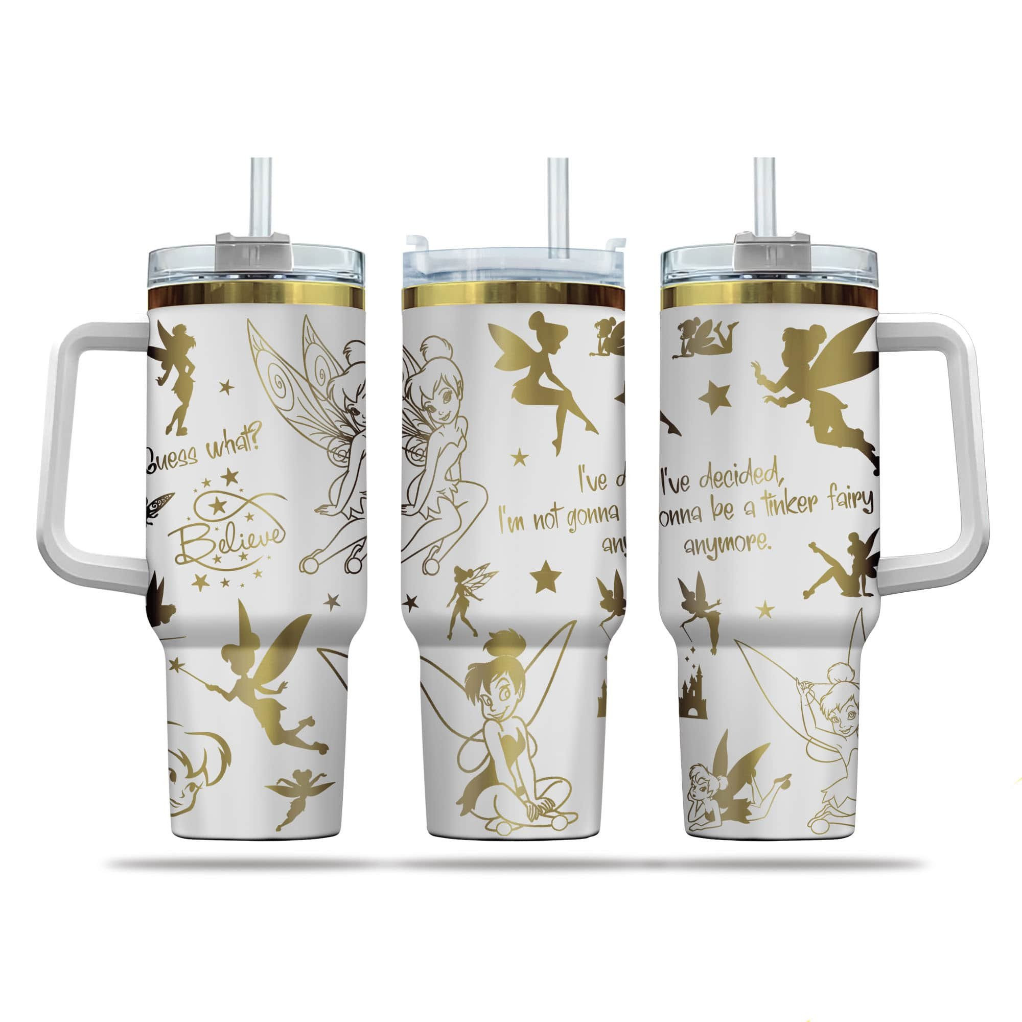 Tinkerbell Cartoon Custom Stanley Cup 40 oz 30 oz Tumbler With HandleTVC2301763