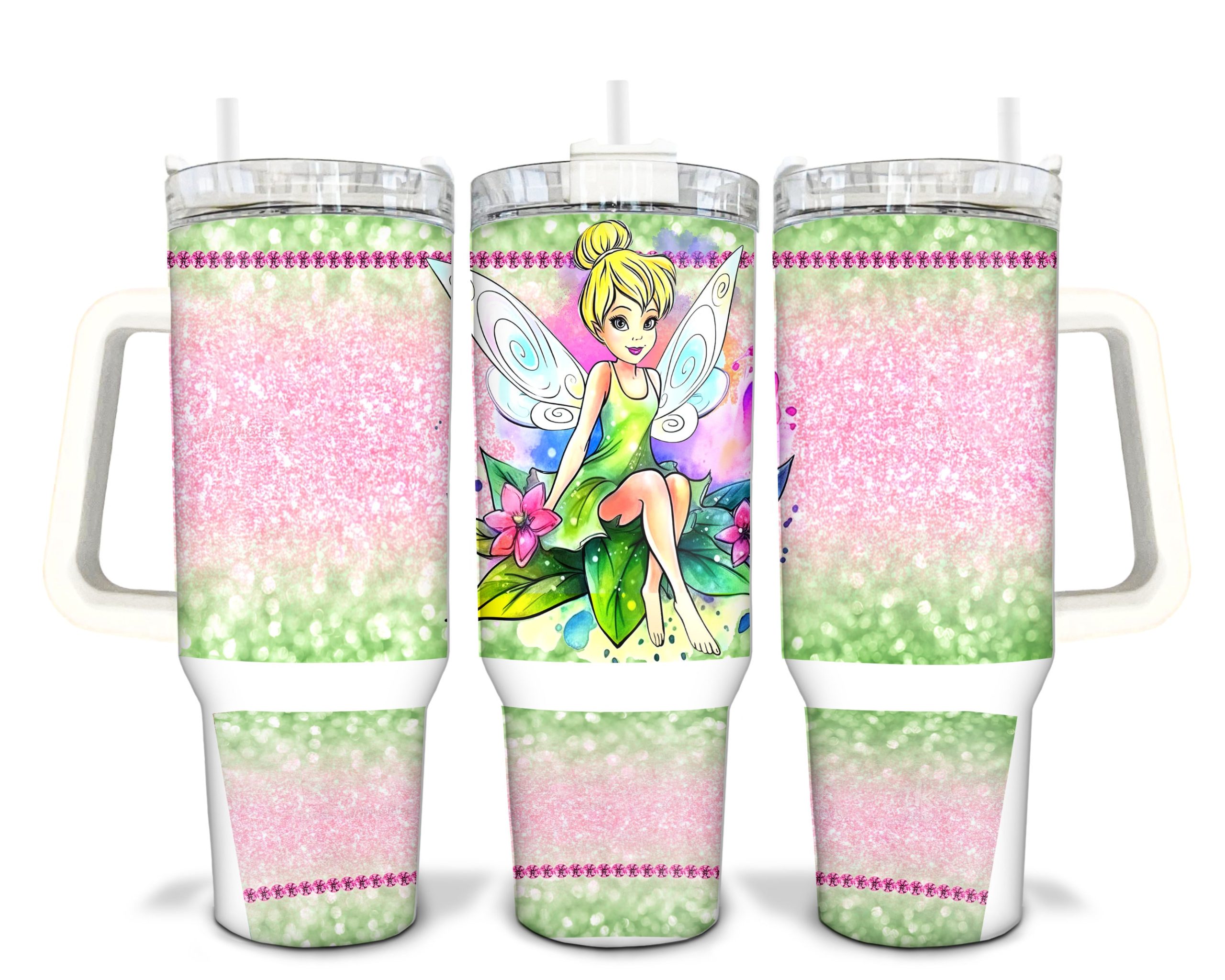 Tinkerbell Disney Cartoon Custom Stanley Cup 40 oz 30 oz Tumbler With HandleTVC2301910