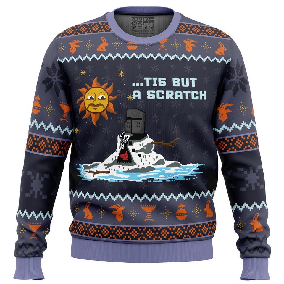 Tis But Scratch Ugly Christmas Sweater