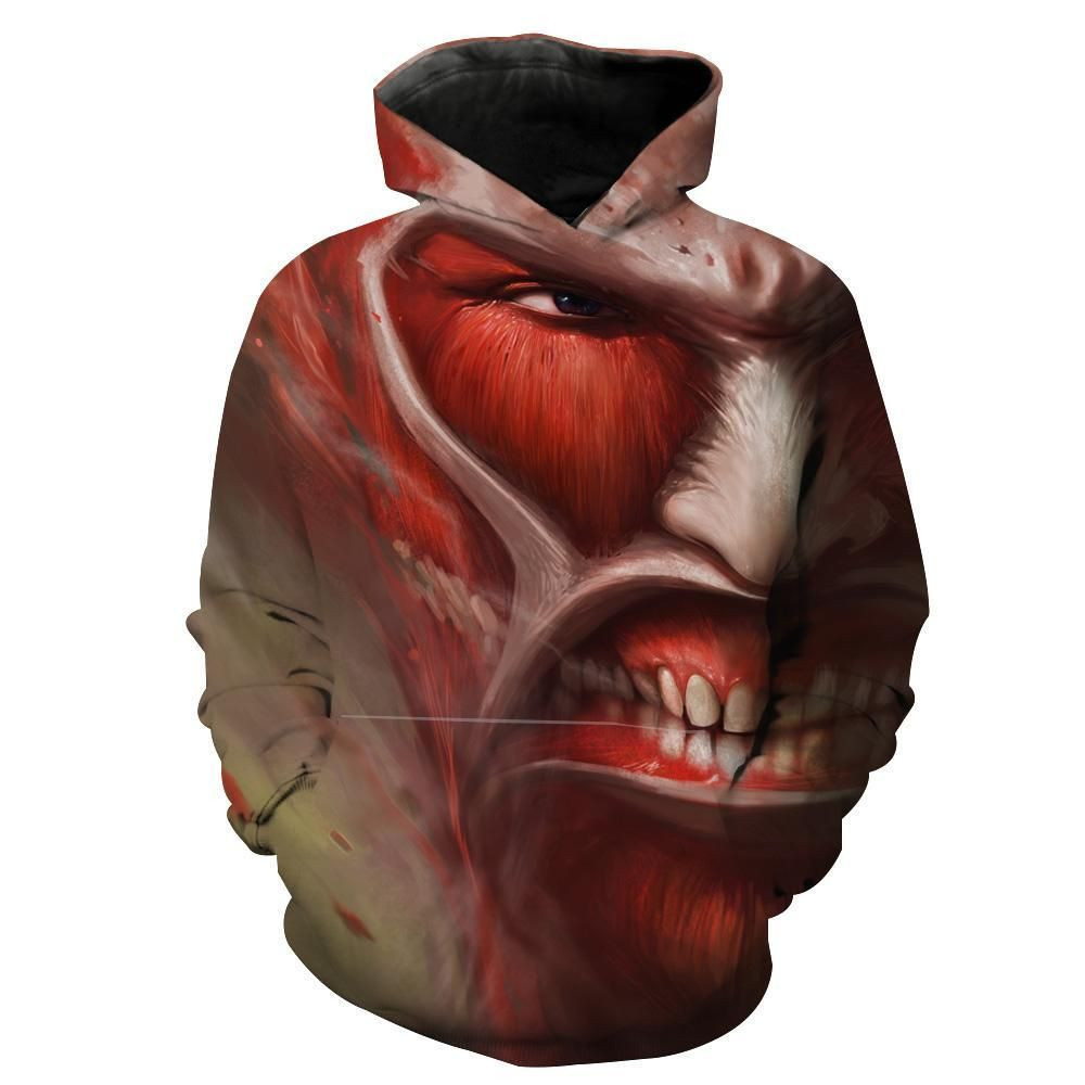 Titan 3D All Over Print Hoodie, Zip Hoodie