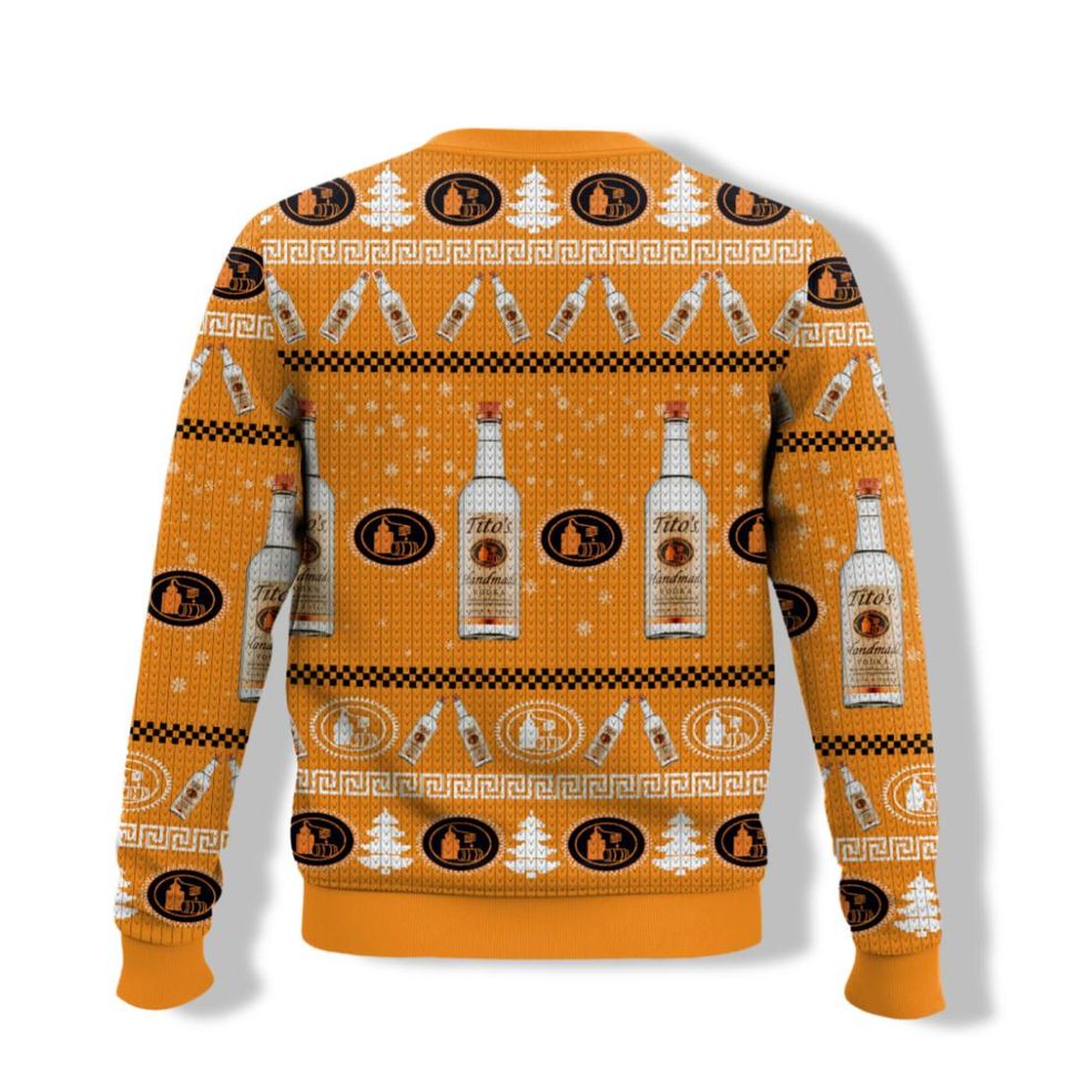 Tito Vodka Ugly Sweater, Merry Christmas Men Sweater, Vodka Lover Gift - Image 4