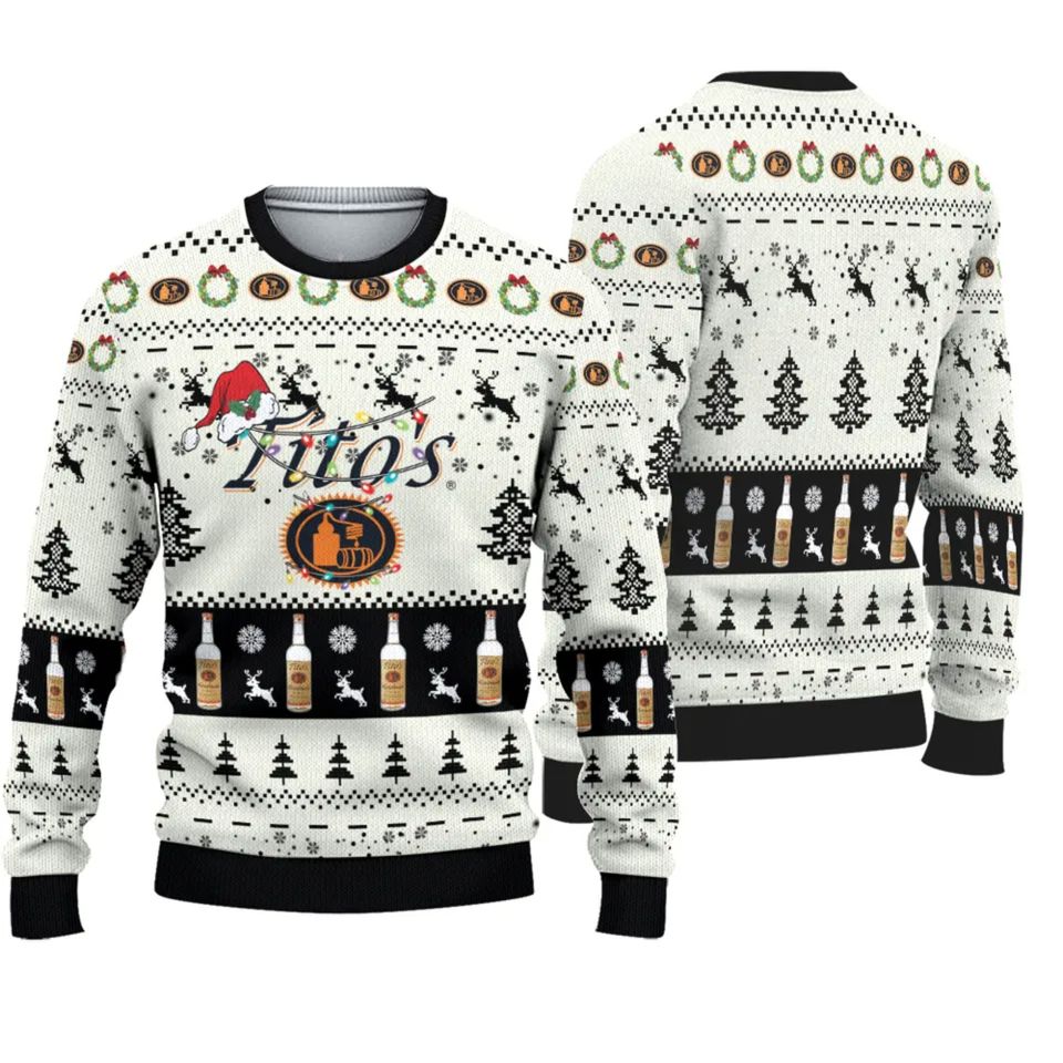 Tito's Handmade Vodka Christmas Ugly Sweater