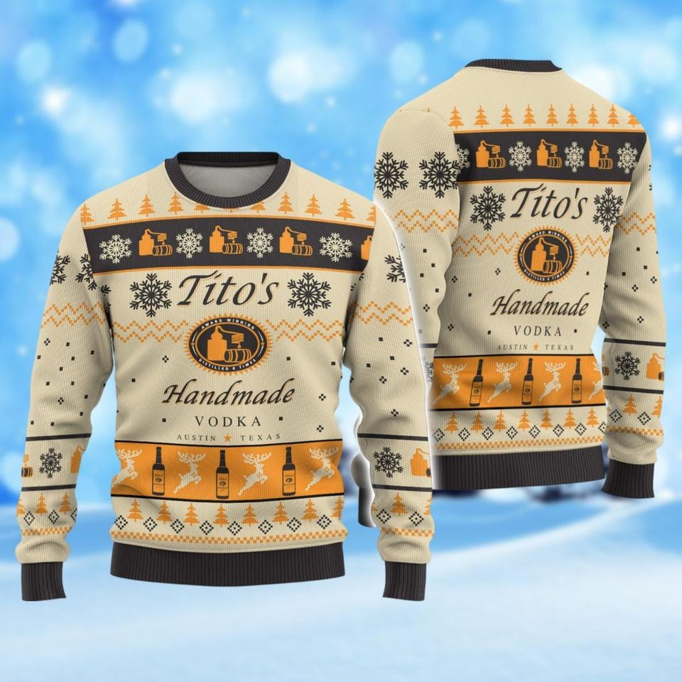 Titos Handmade Vodka Sweater, Titos Vodka Christmas Sweater