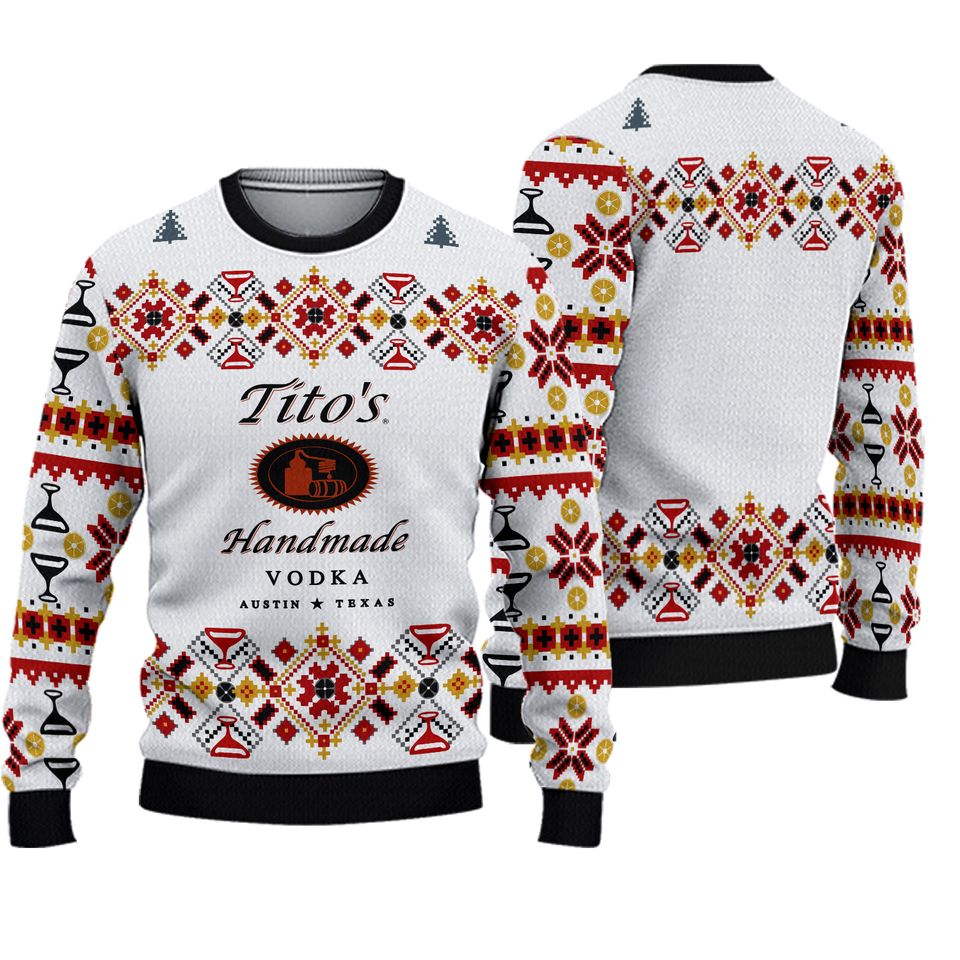 Tito's Handmade Vodka Ugly Christmas Sweater