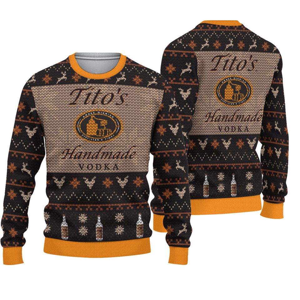 Titos Vodka Christmas Ugly Sweater