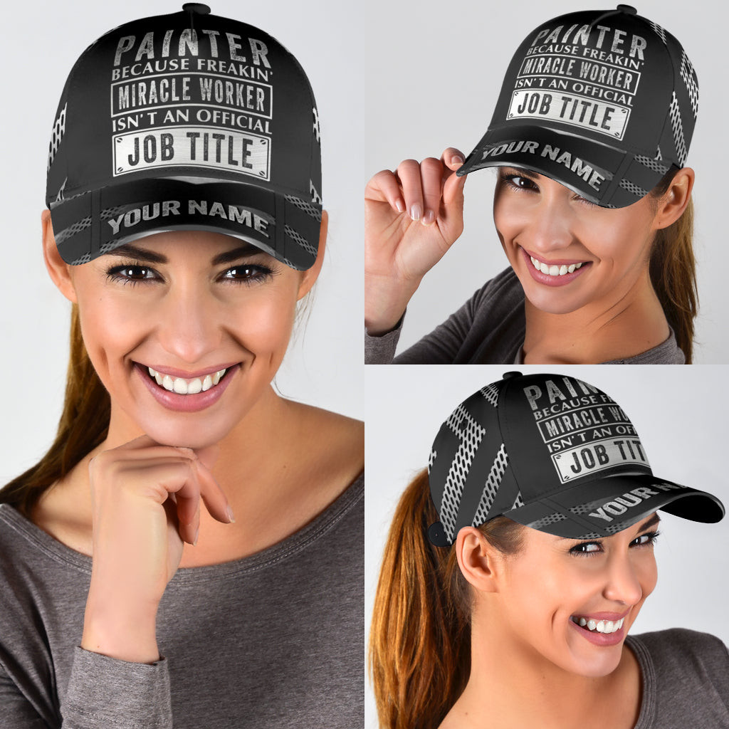 Tmarctee Painter Customized Name Classic Cap PD Trucker Hats Custom Hats Gifts For Men & Women