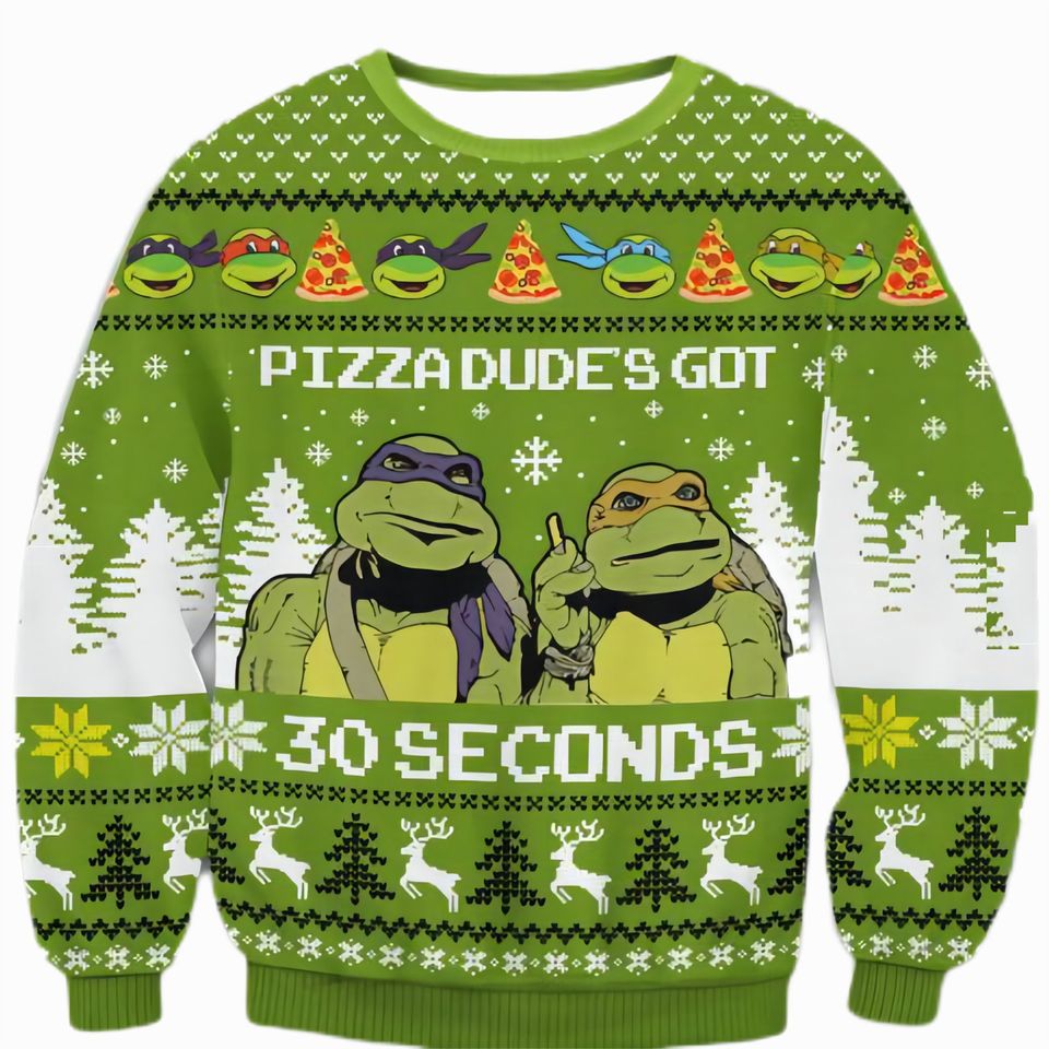 TMNT Teenage Mutant Ninja Turtles Ugly Christmas Sweater