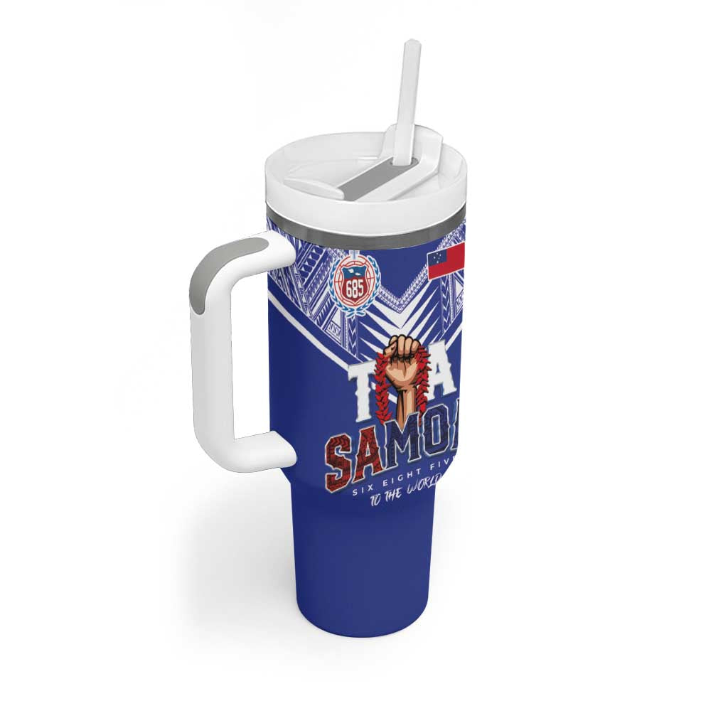 Toa Samoa Rugby Six Eight Five to The World Custom Stanley Cup 40 oz 30 oz Tumbler With HandleTVC2301372 - Image 2