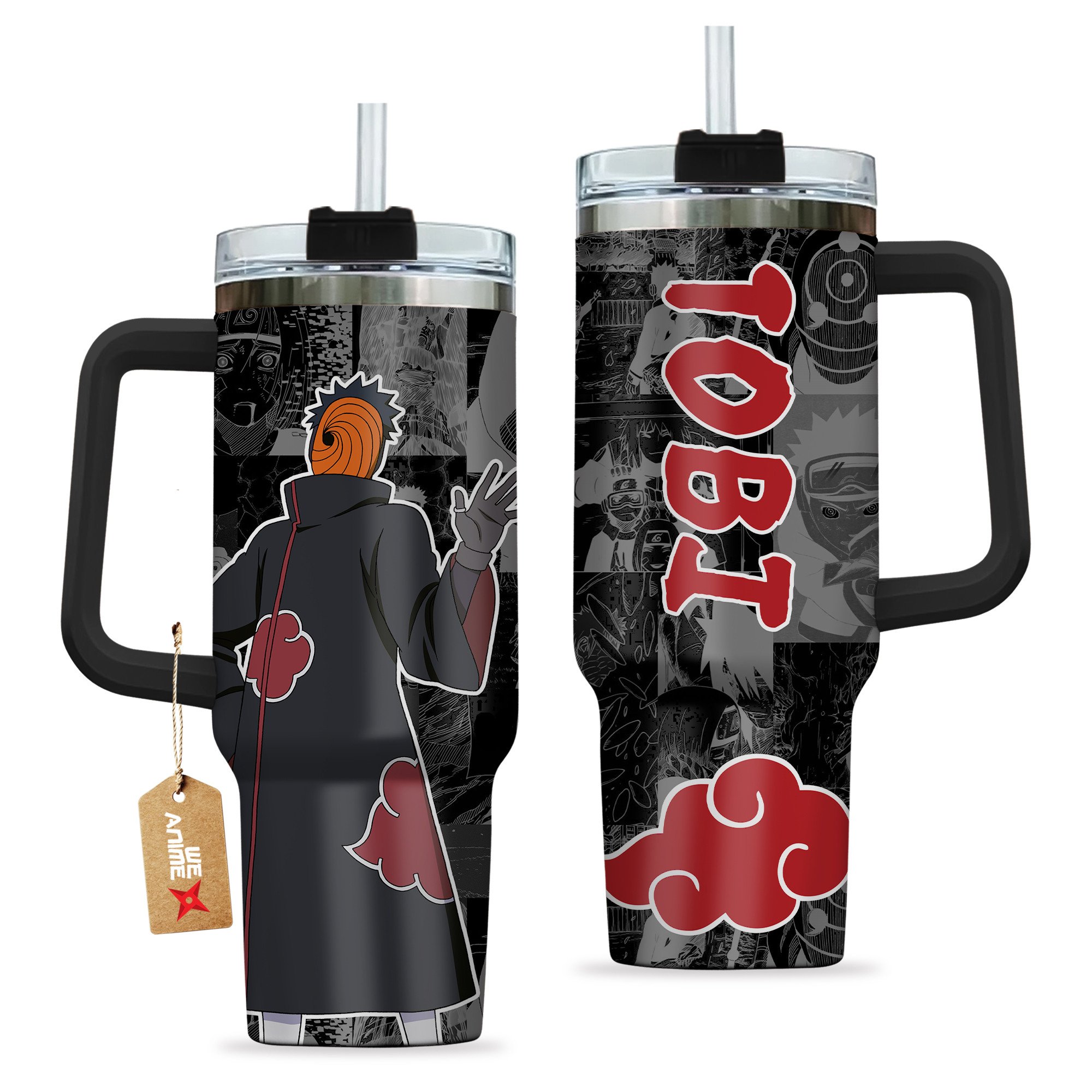 Tobi Naruto Anime Custom Stanley Cup 40 oz 30 oz Tumbler With HandleTVC2301198