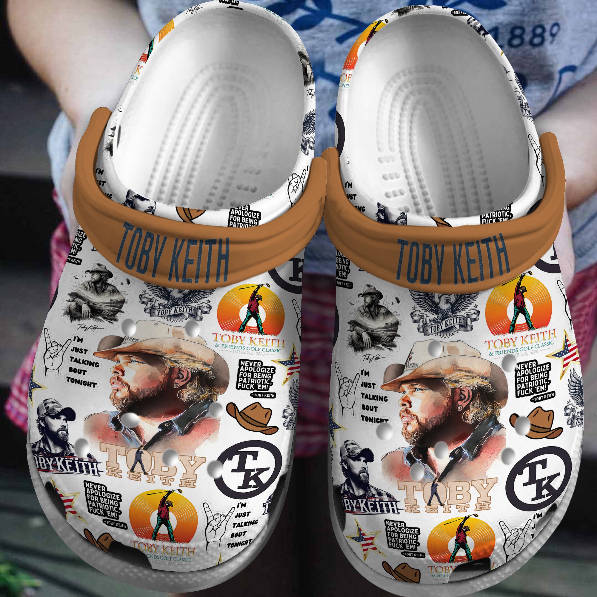 Toby Keith Music Crocs Crocband Clogs Shoes Comfortable For Men Women and Kids